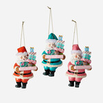m. lynne designs santa with gifts ornament