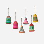 m. lynne designs colorful bell ornament