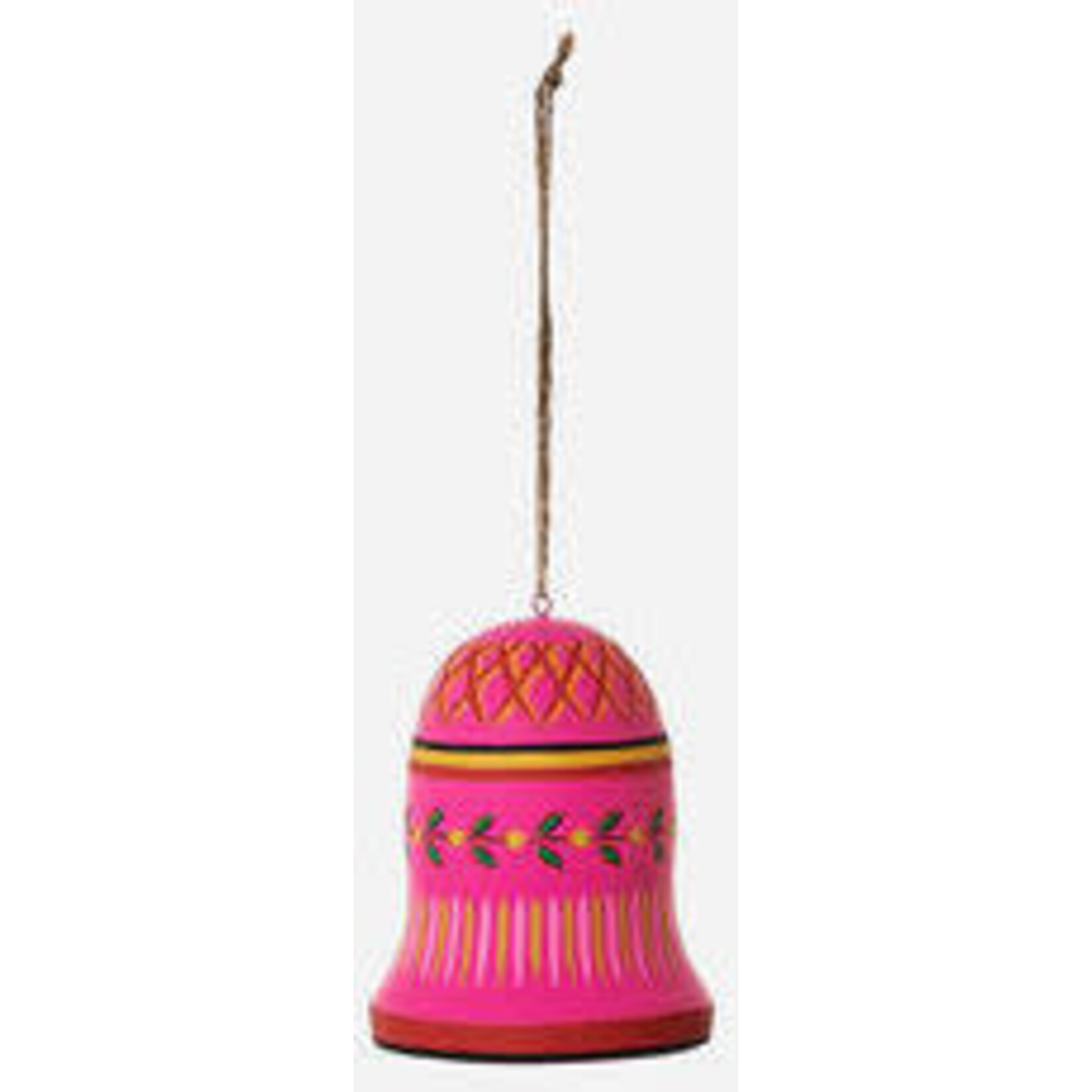 m. lynne designs colorful bell ornament