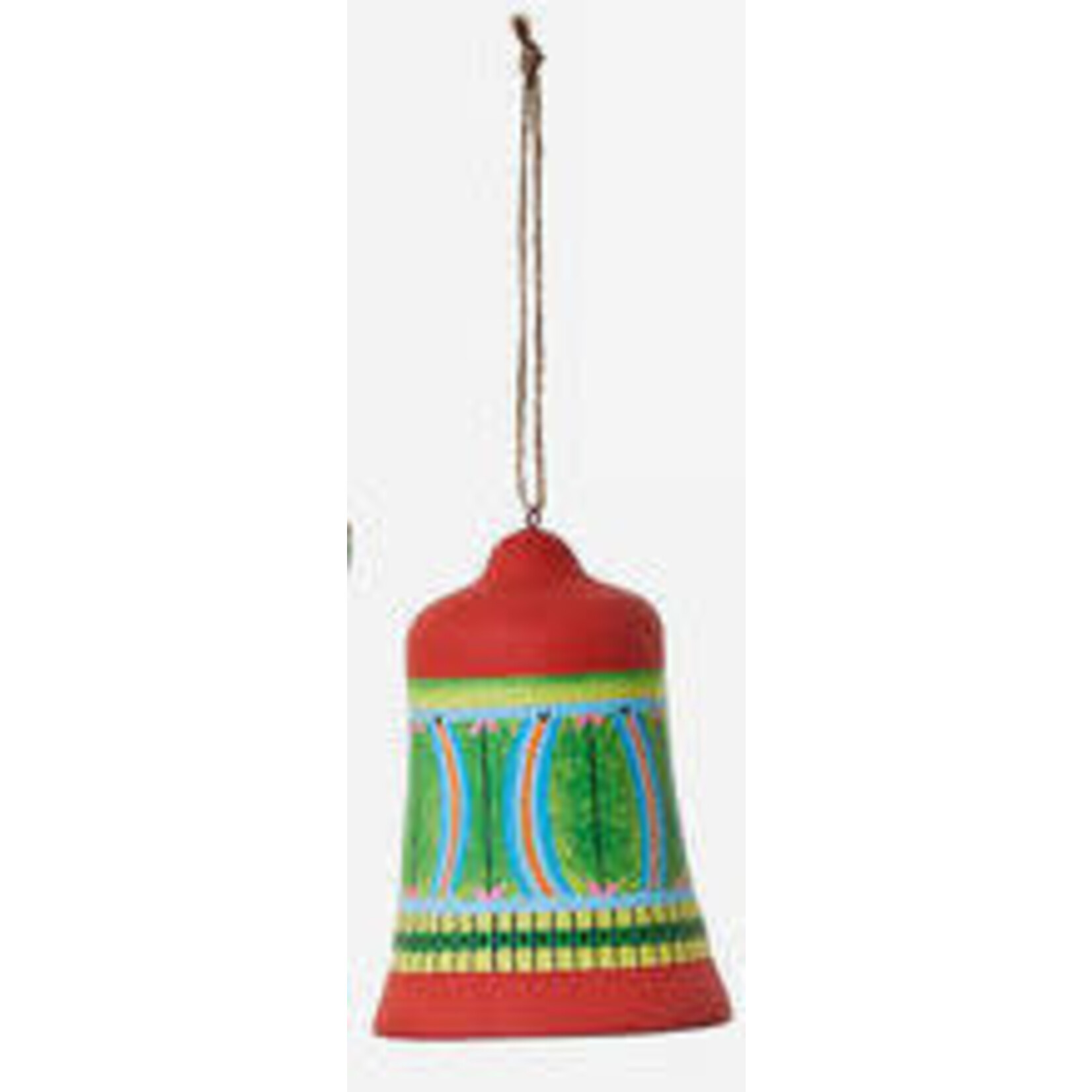 m. lynne designs colorful bell ornament