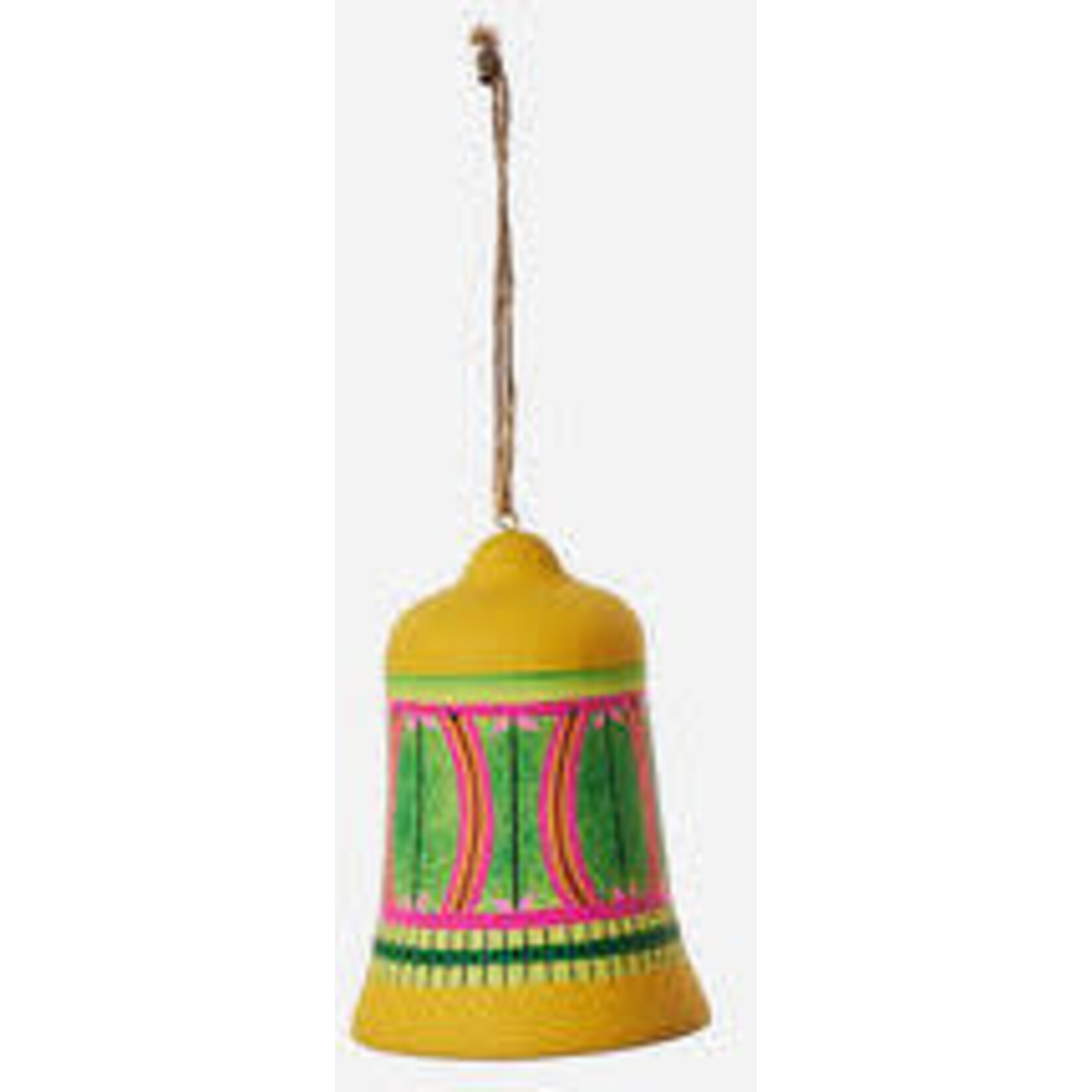 m. lynne designs colorful bell ornament