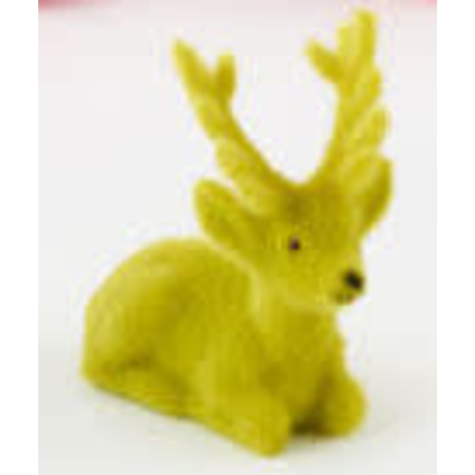 m. lynne designs flocked sitting deer