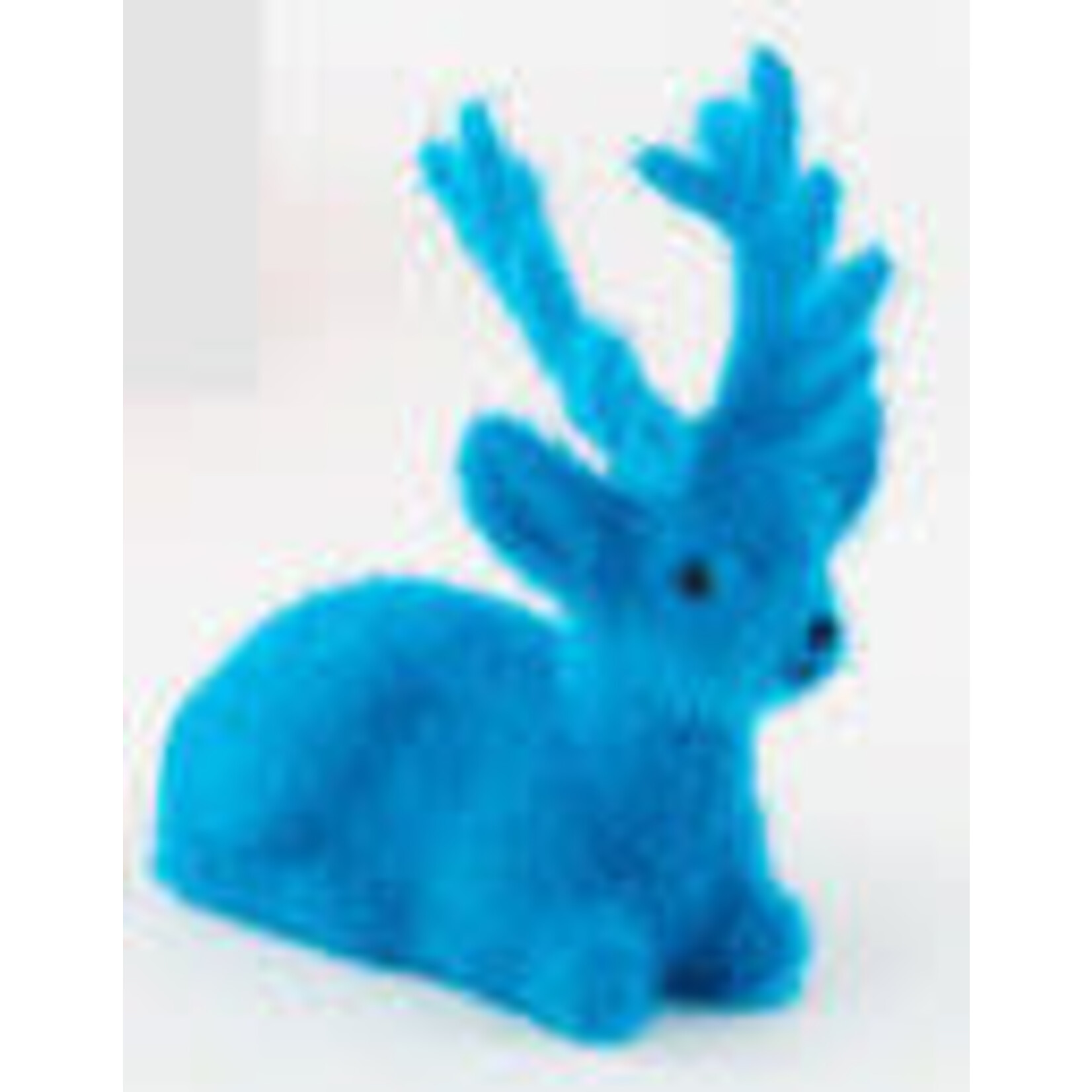 m. lynne designs flocked sitting deer