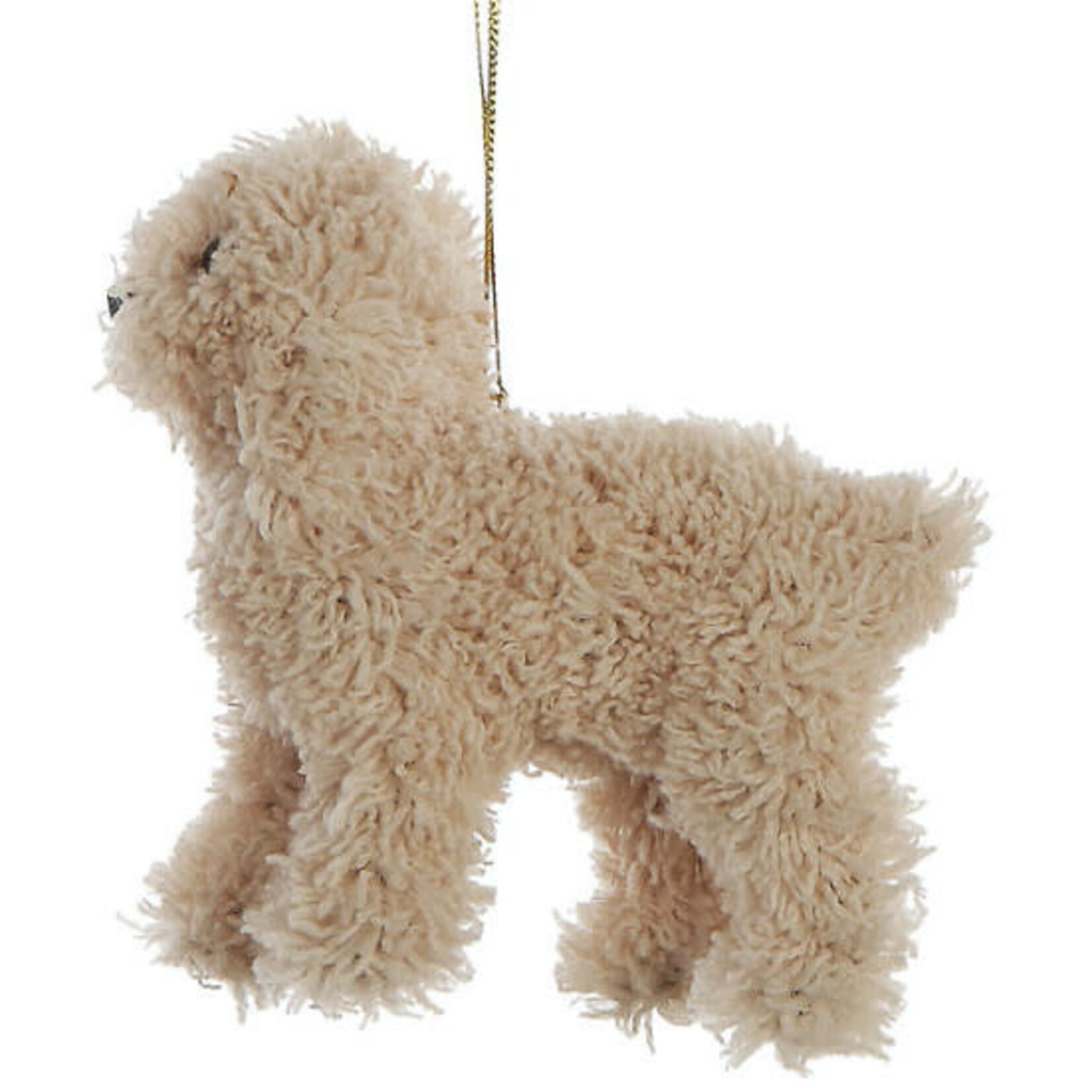 m. lynne designs fluffy dog ornament