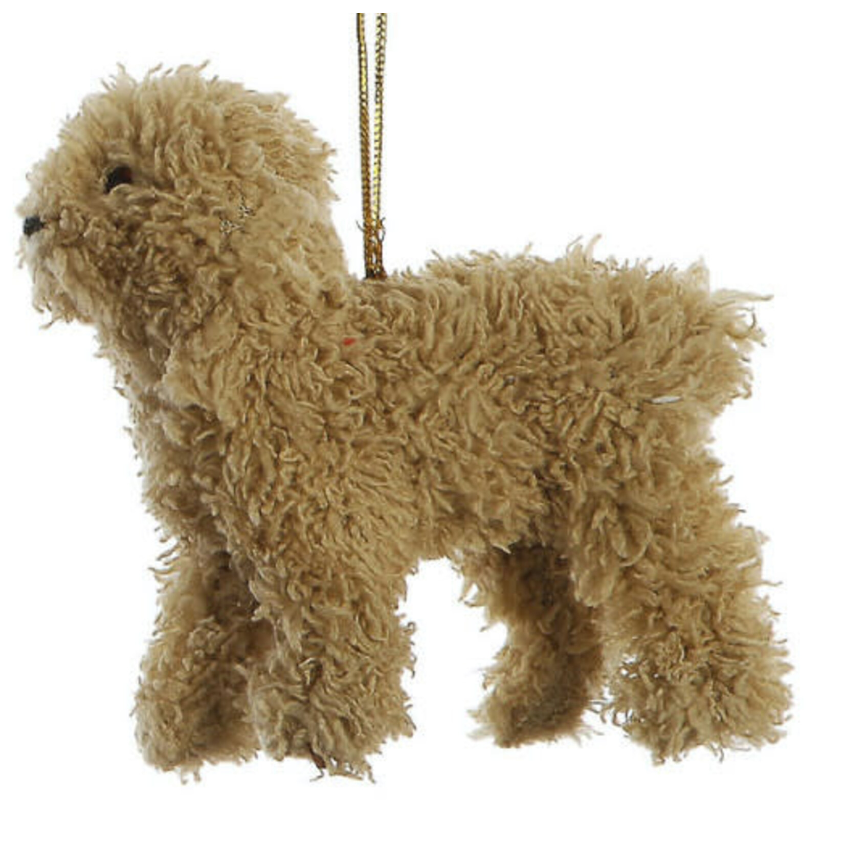 m. lynne designs fluffy dog ornament