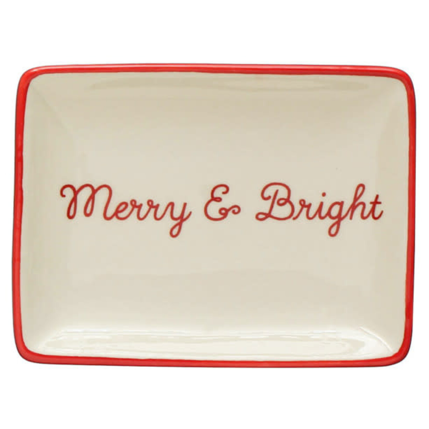 m. lynne designs holiday ceramic dish