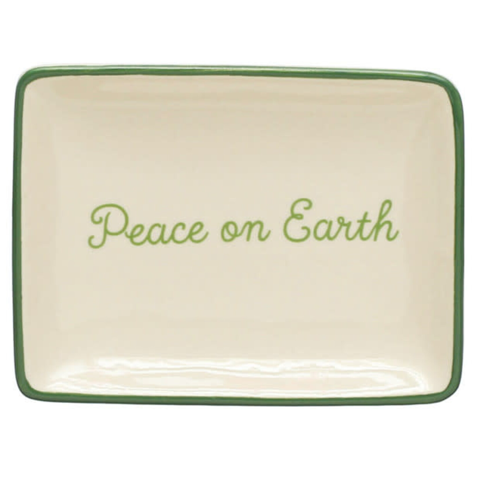 m. lynne designs holiday ceramic dish
