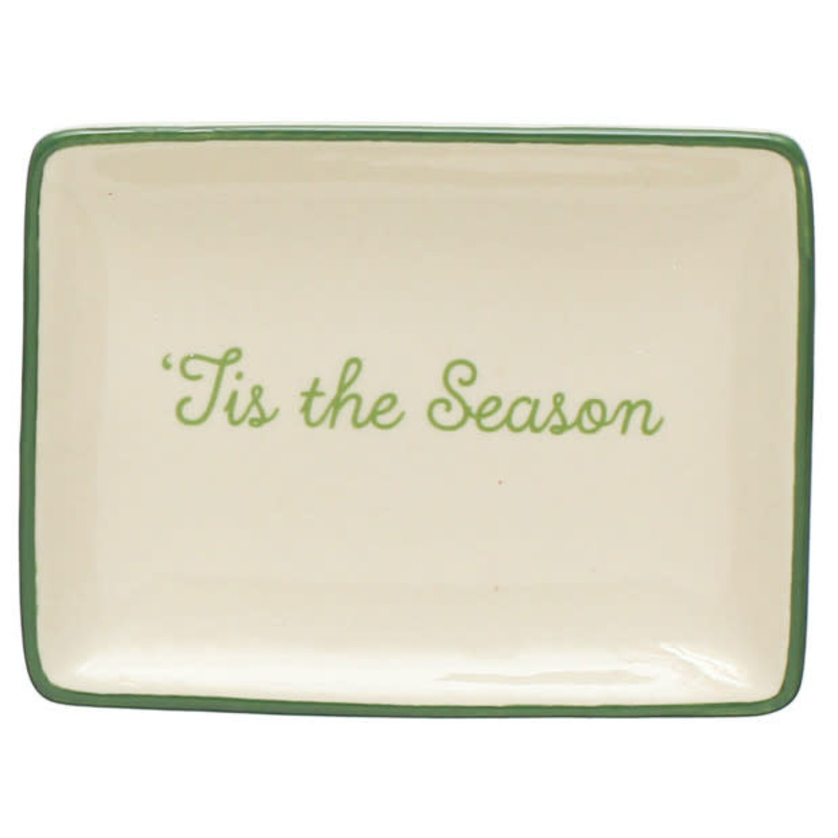 m. lynne designs holiday ceramic dish