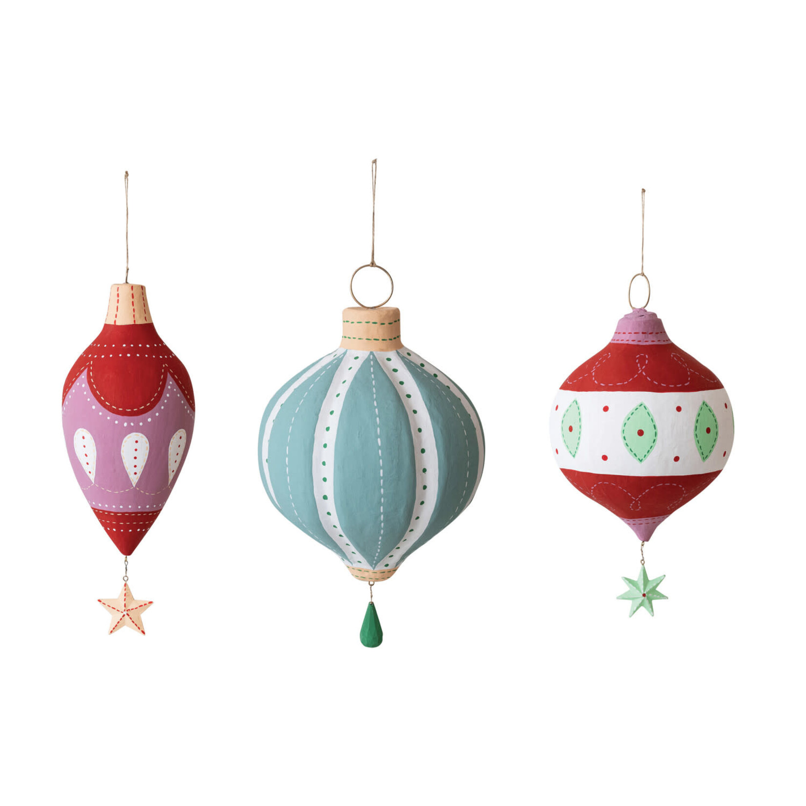 m. lynne designs medium paper mache ornament