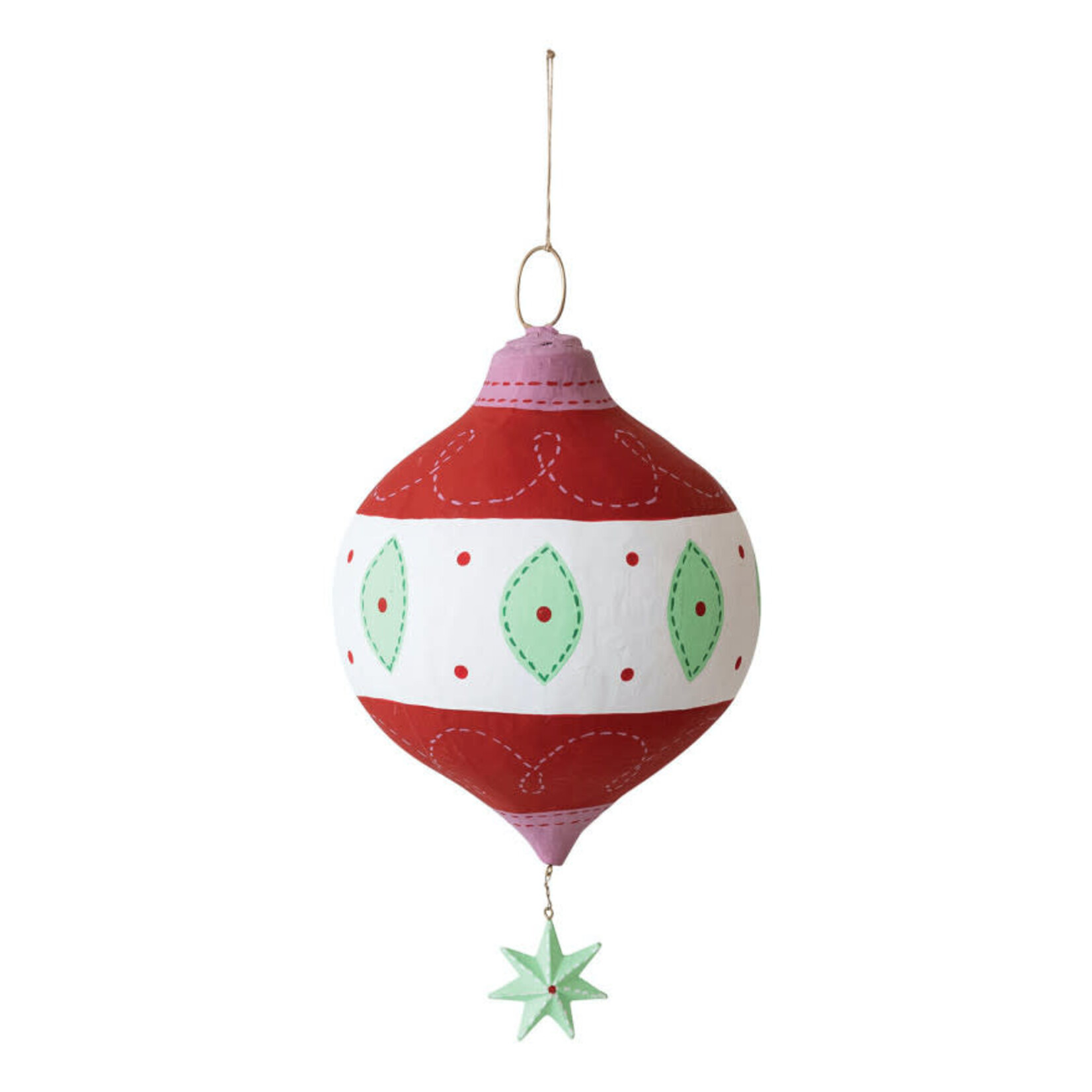m. lynne designs medium paper mache ornament