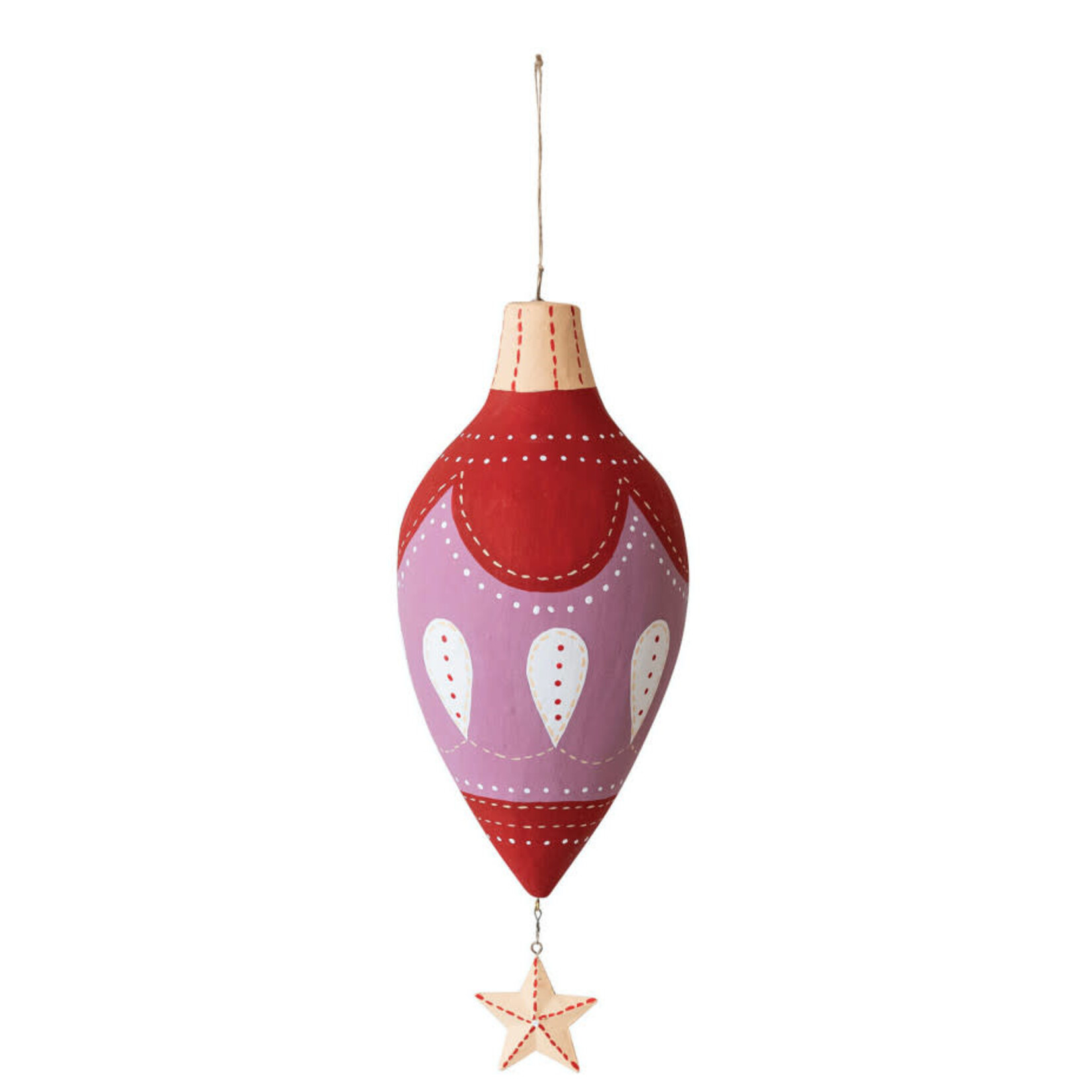 m. lynne designs medium paper mache ornament