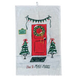 m. lynne designs make merry tea towel
