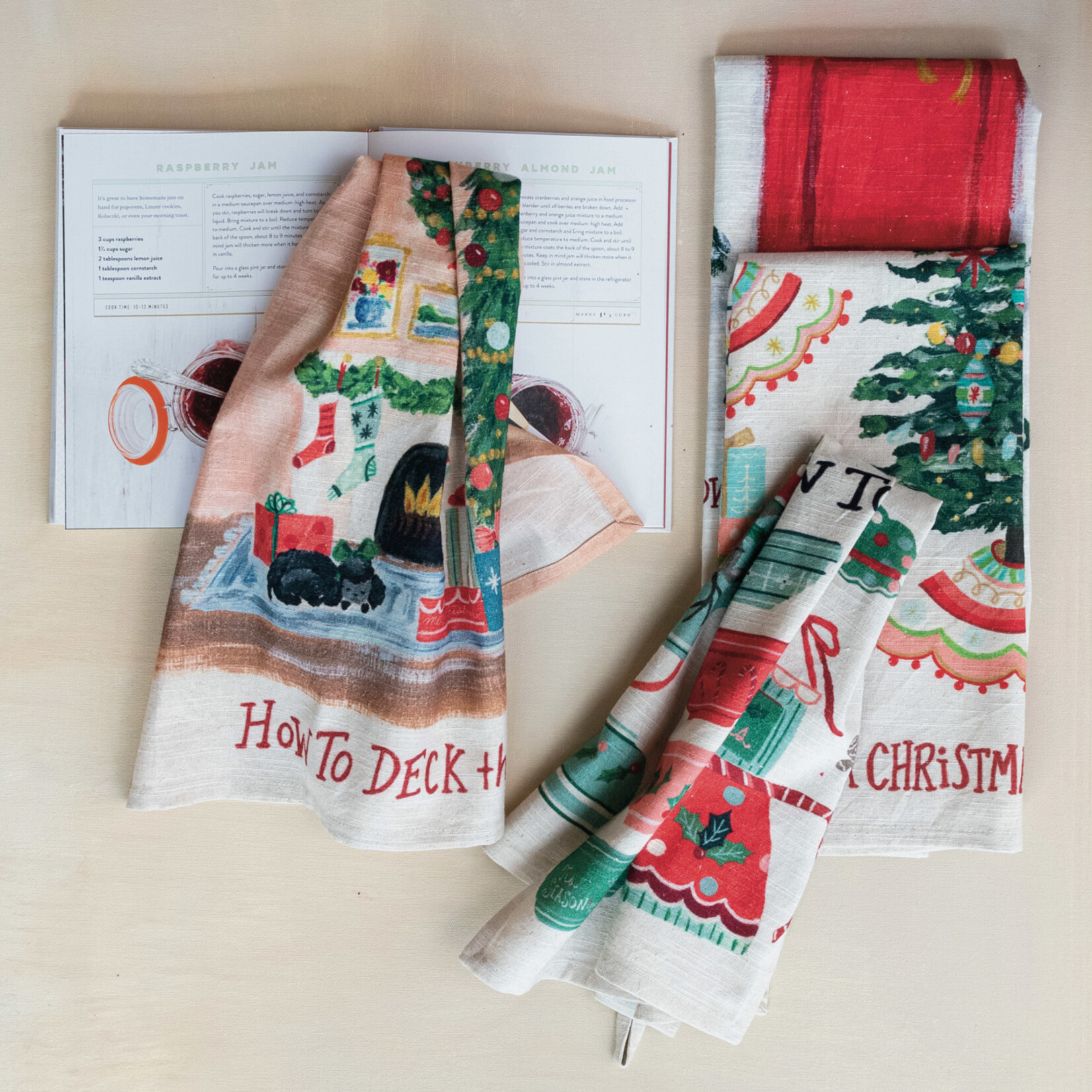 m. lynne designs bake cookies tea towel