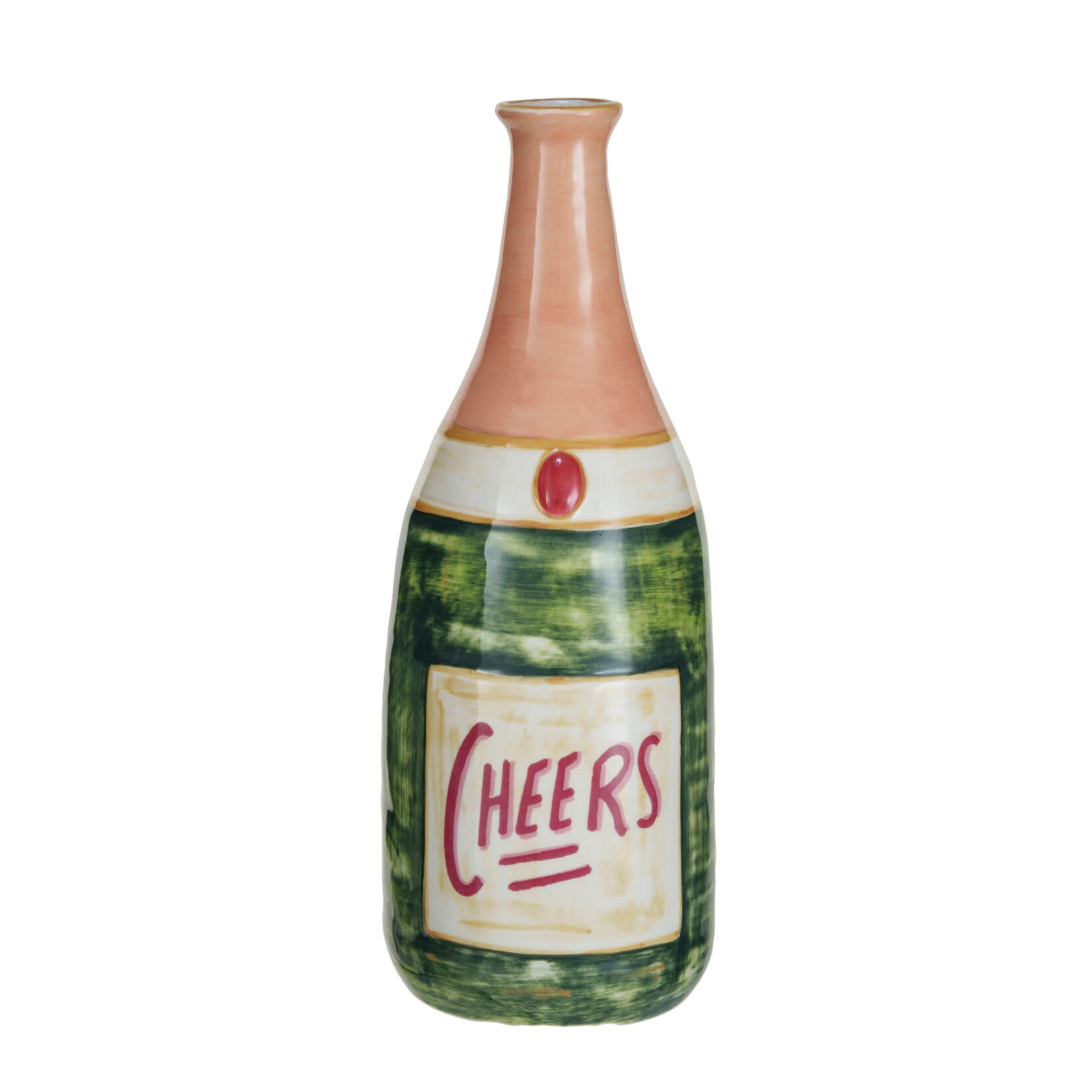 m. lynne designs champagne bottle cheers vase