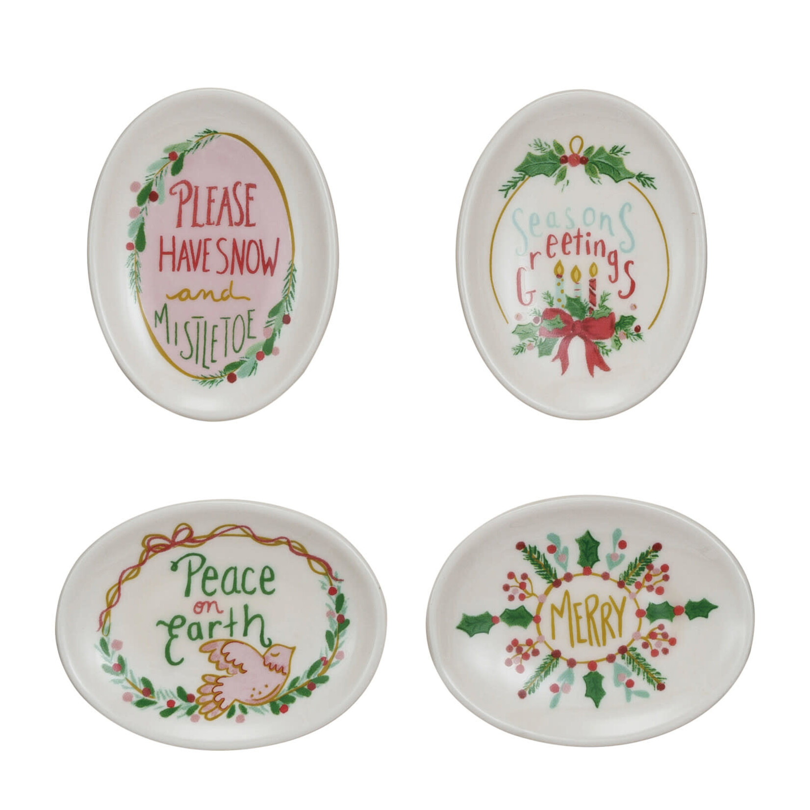 m. lynne designs small holiday trinket dish