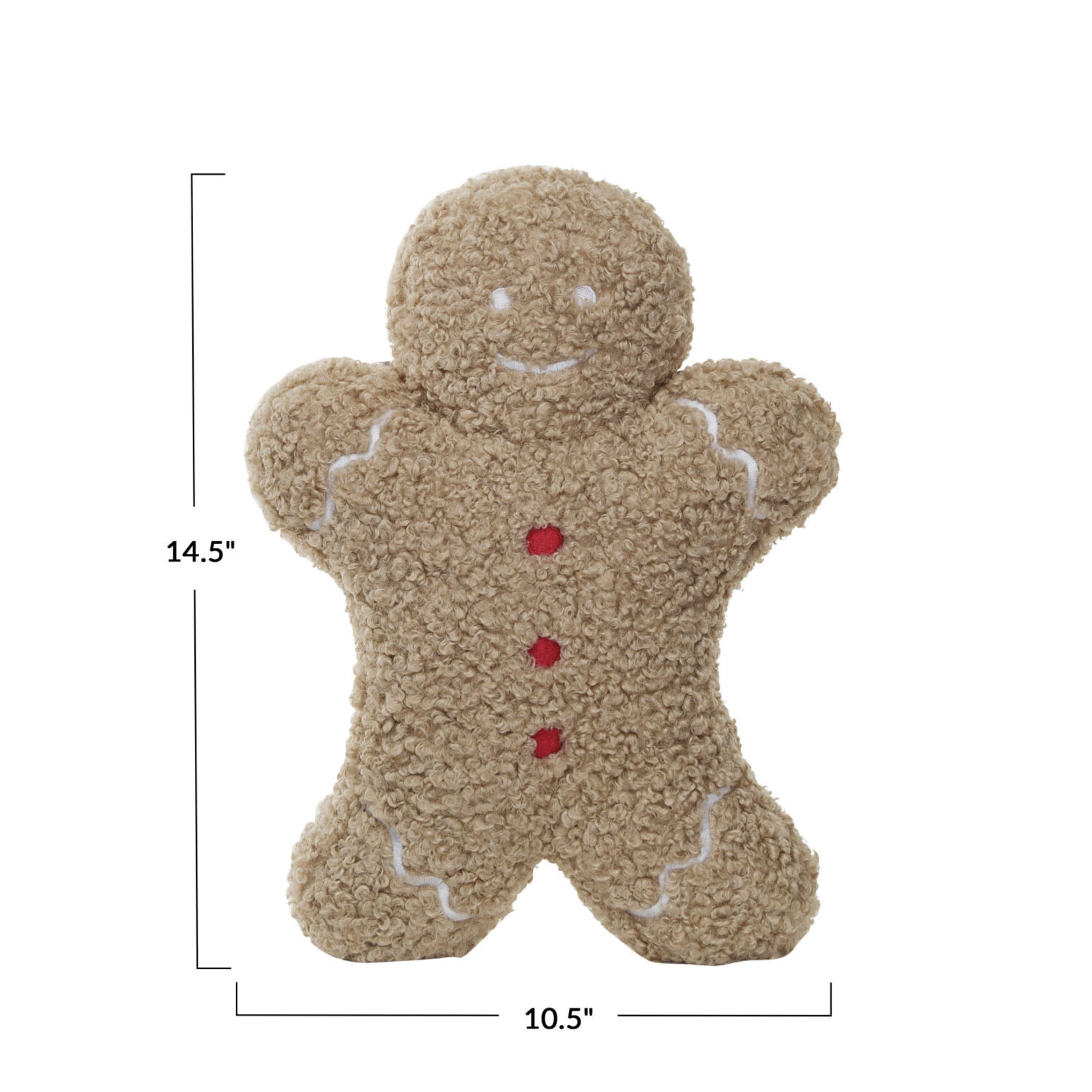 m. lynne designs gingerbread man pillow