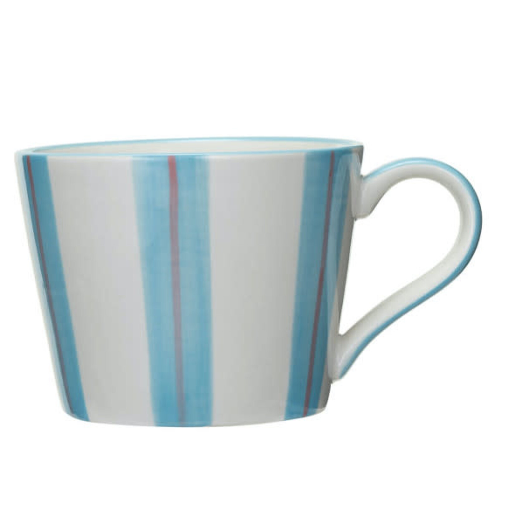 m. lynne designs striped ceramic mug