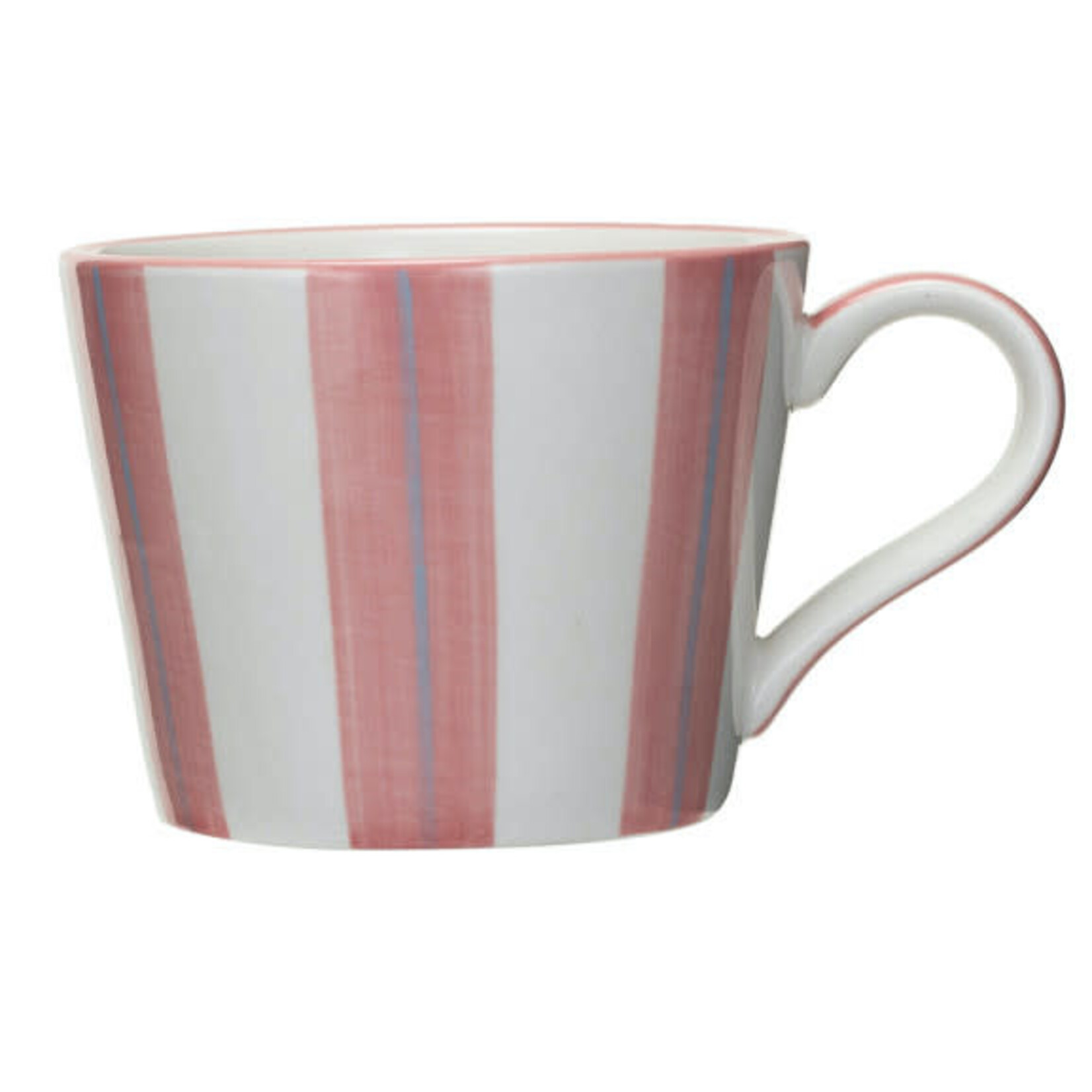 m. lynne designs striped ceramic mug