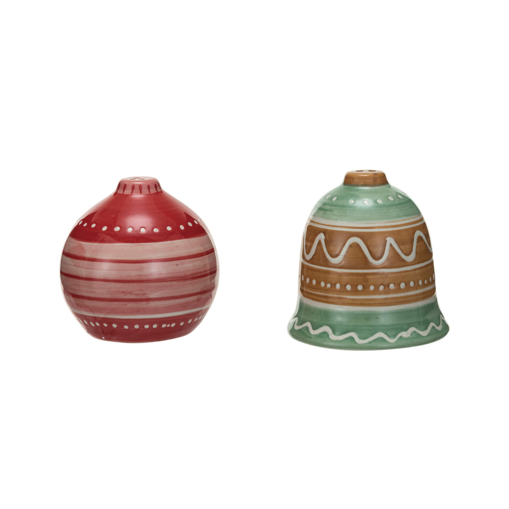 m. lynne designs ornament bell shape salt and pepper