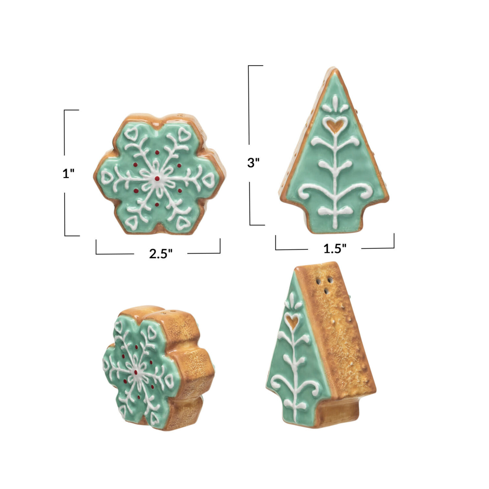 m. lynne designs iced gingerbread cookie salt and pepper