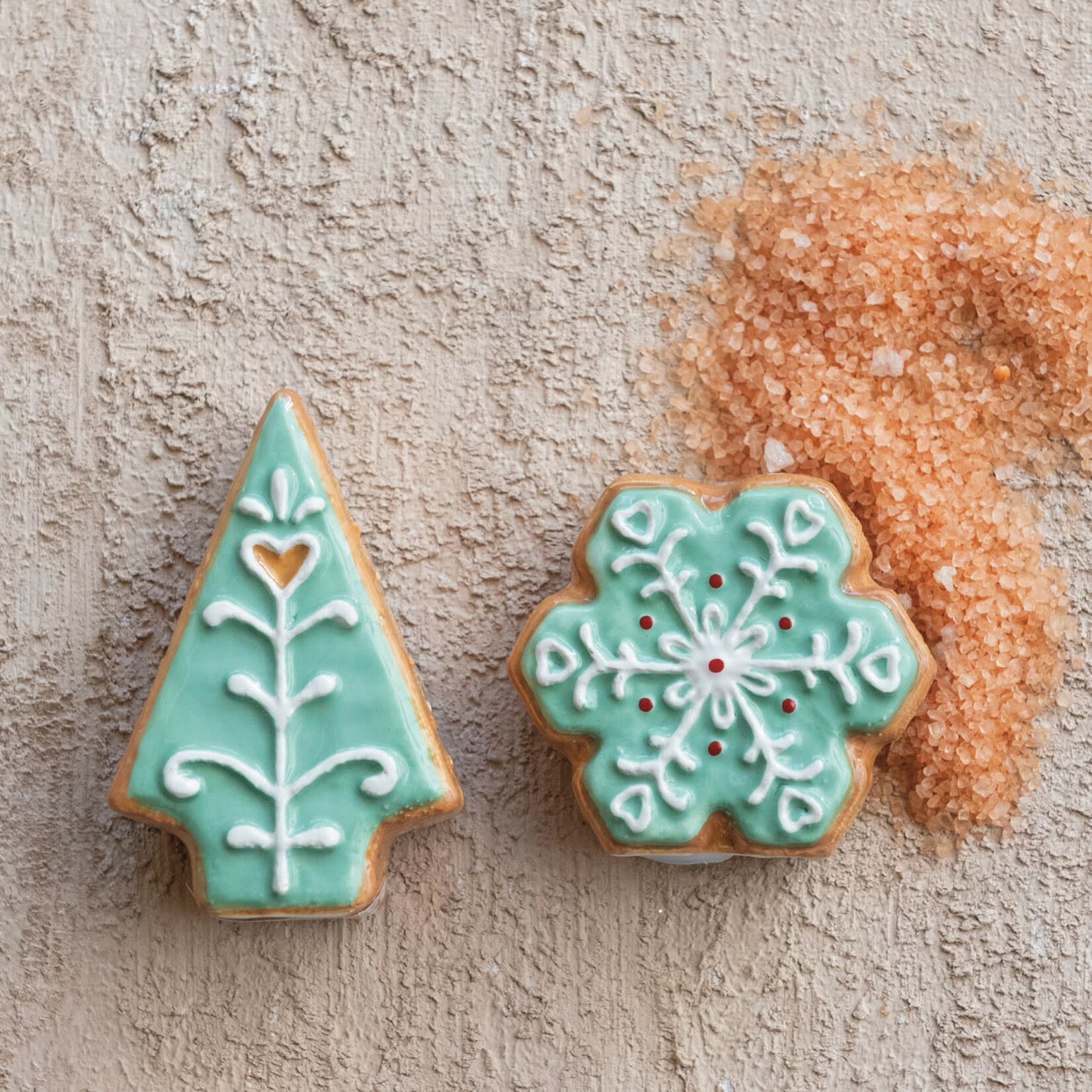 m. lynne designs iced gingerbread cookie salt and pepper