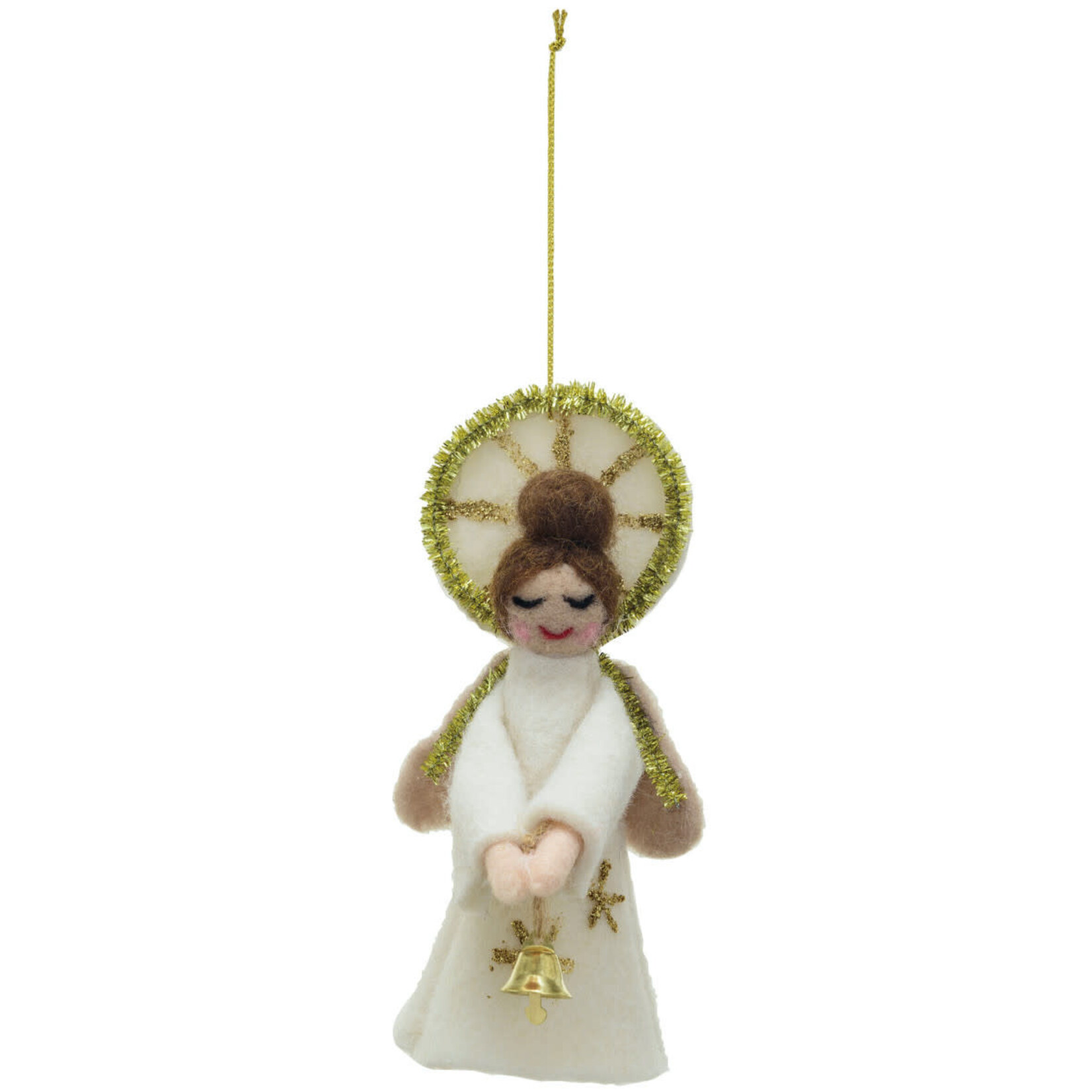 m. lynne designs felt angel ornament