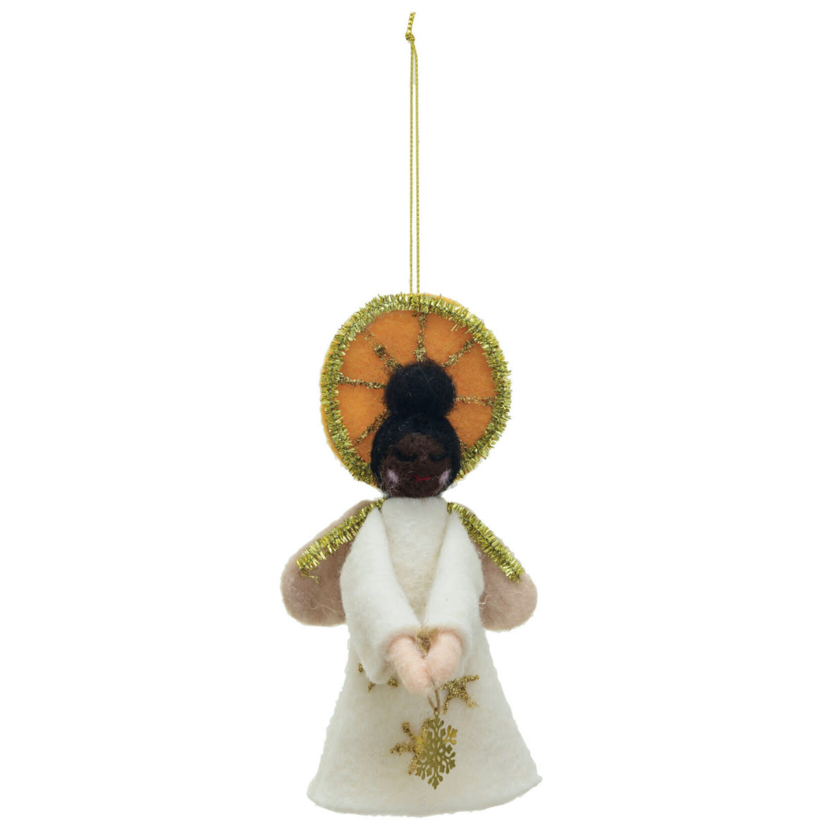 m. lynne designs felt angel ornament