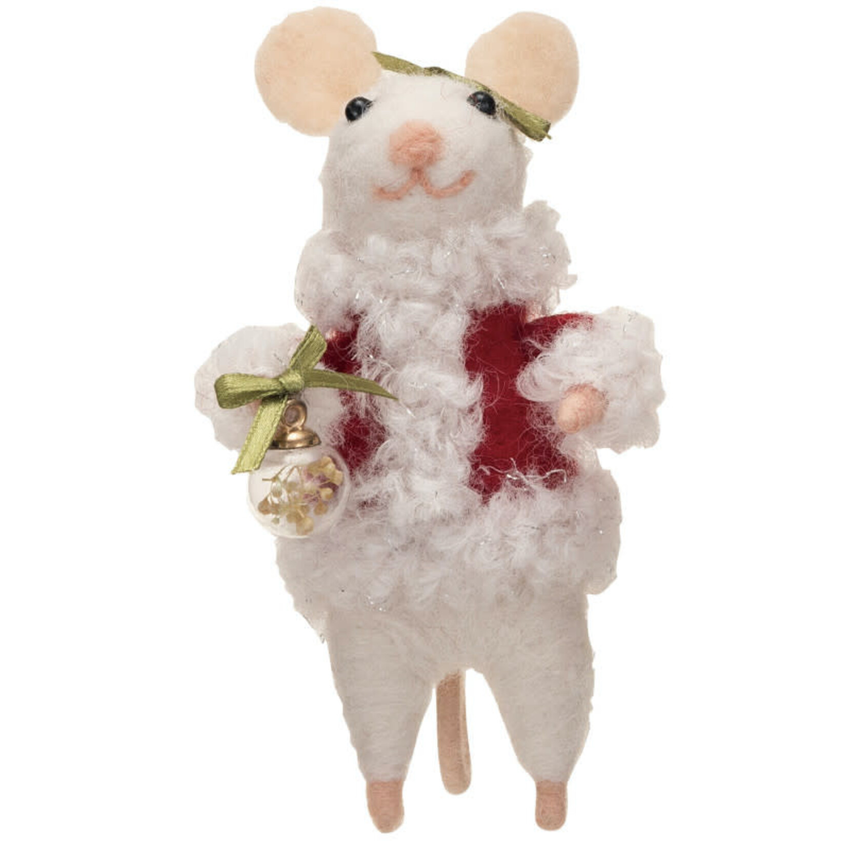m. lynne designs felt santa and mrs. claus mouse