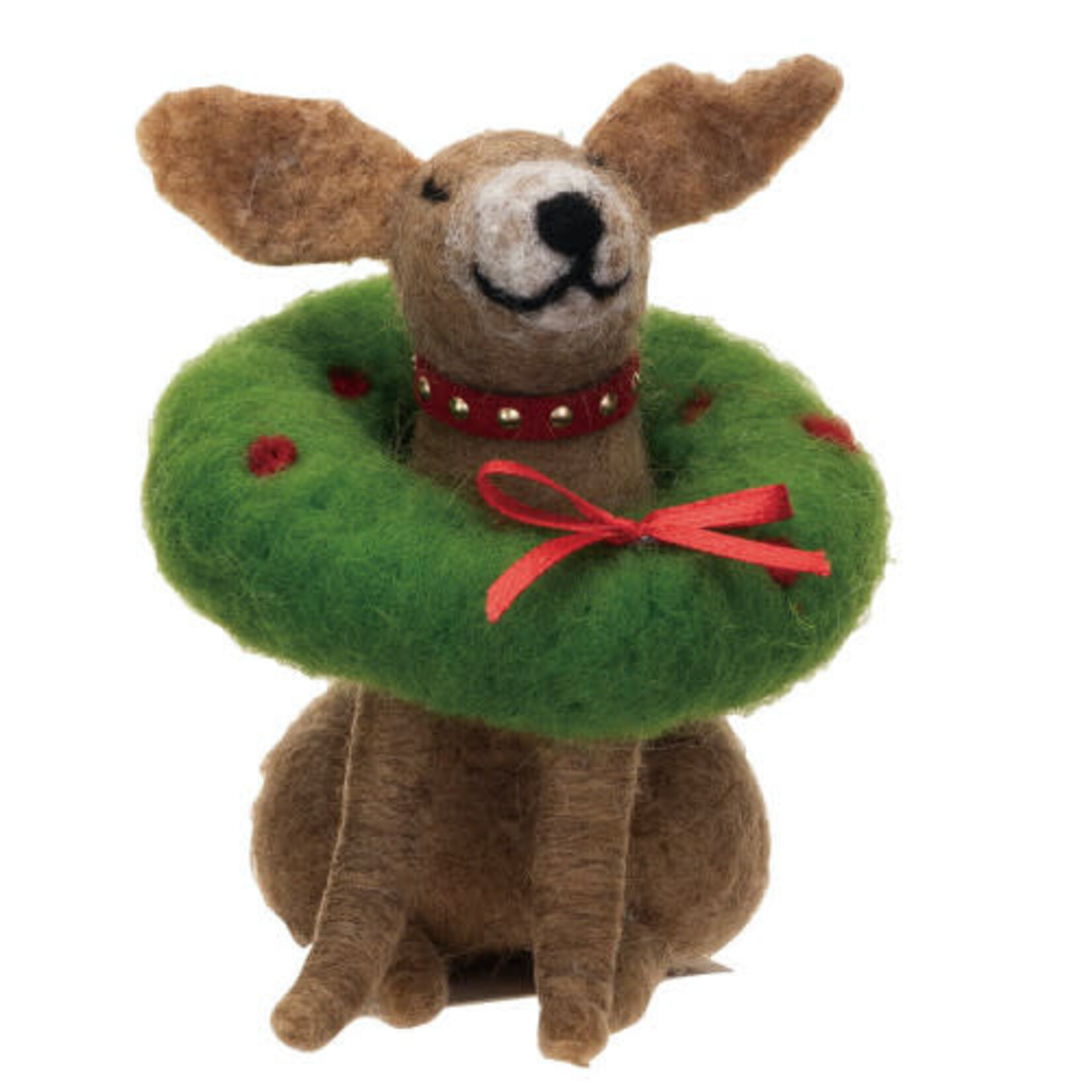 m. lynne designs felt dog ornament
