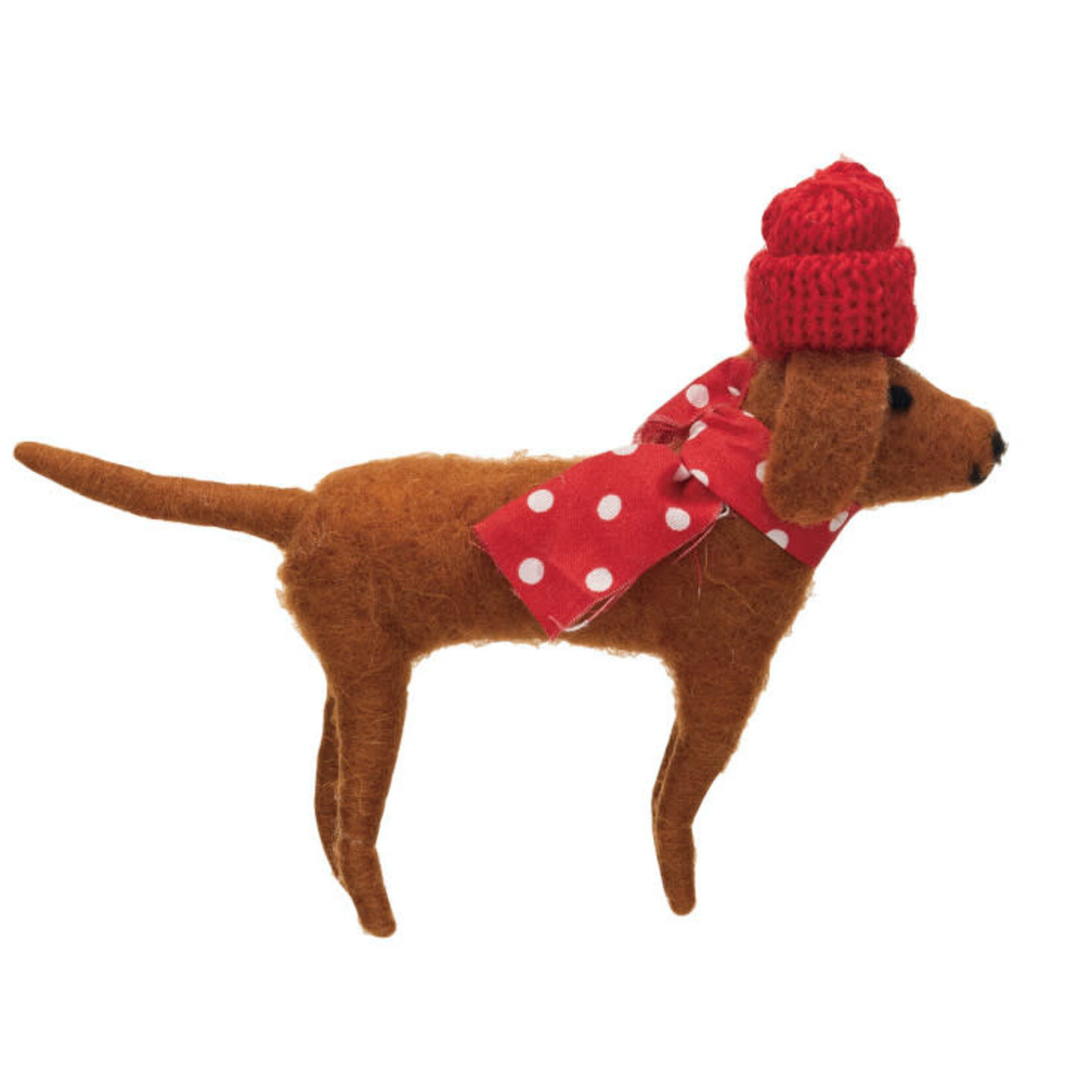 m. lynne designs felt dog ornament
