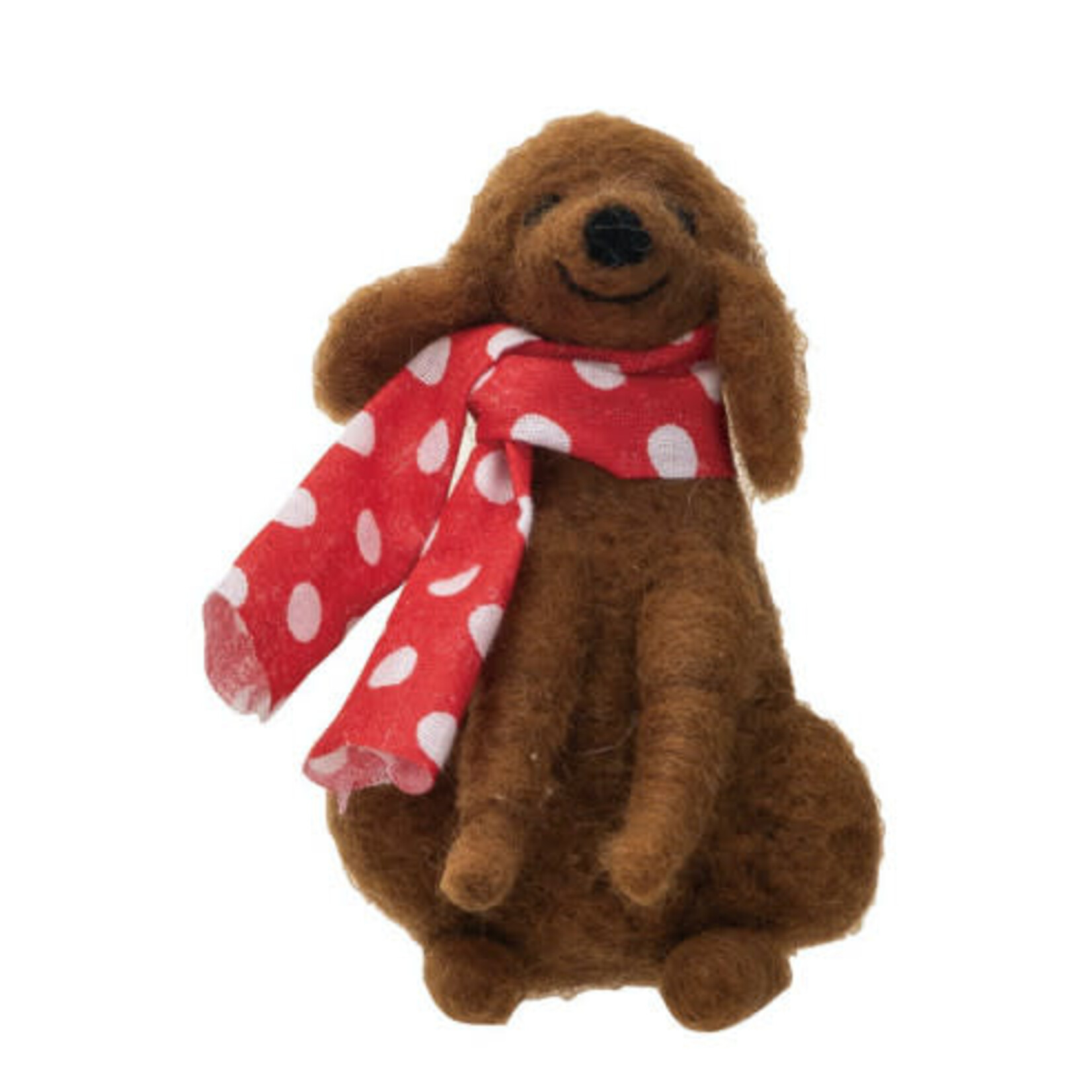 m. lynne designs felt dog ornament