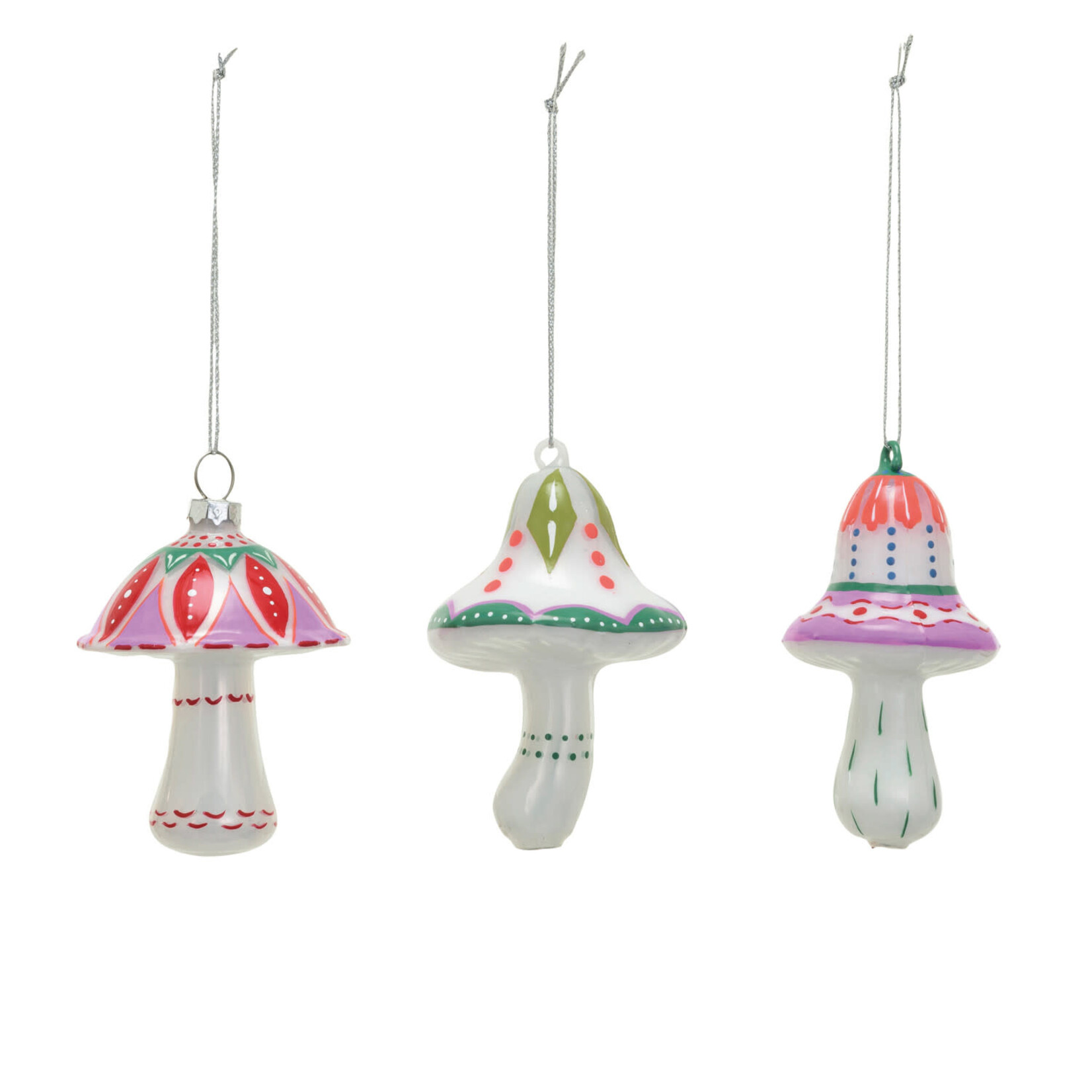 m. lynne designs glass mushroom ornament