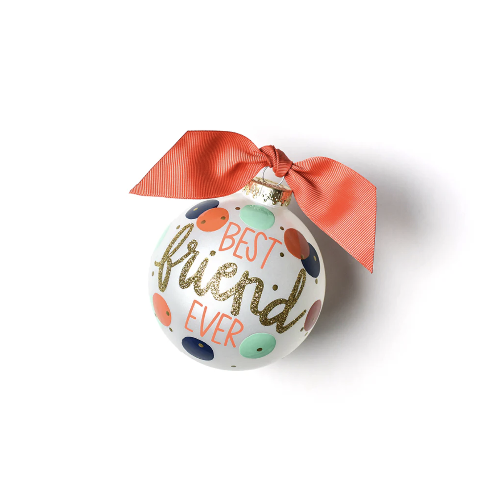 coton colors best friend ever glass ornament