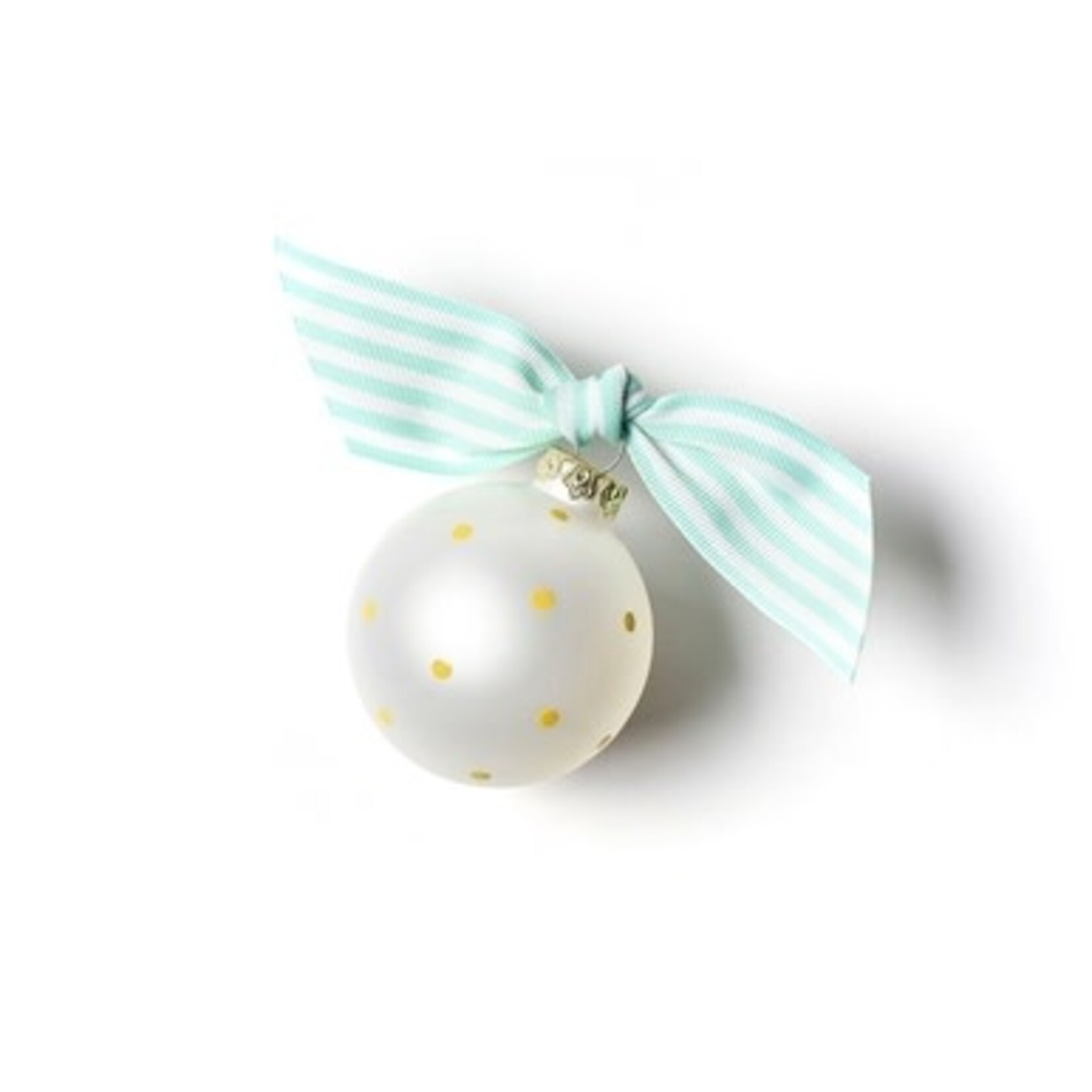 coton colors bookworm glass ornament