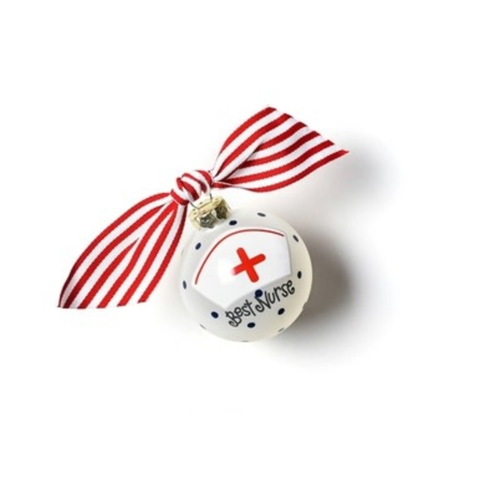 coton colors best nurse hat glass ornament