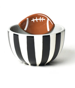 happy everything football embellishment bowl