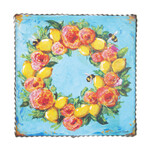 the round top collection lemon rose wreath