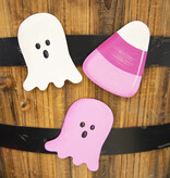 the round top collection pink halloween magnet