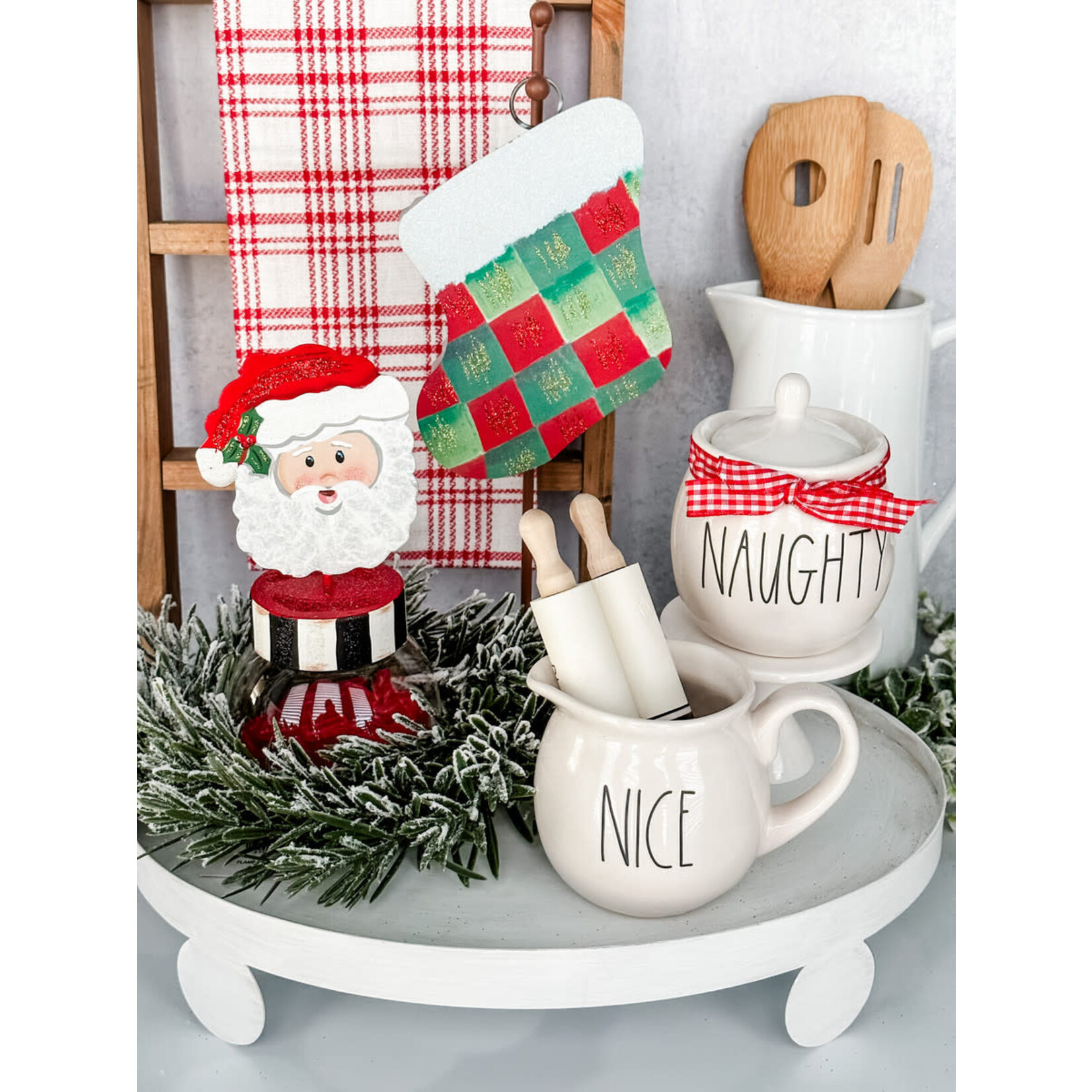 the round top collection santa bubble jar