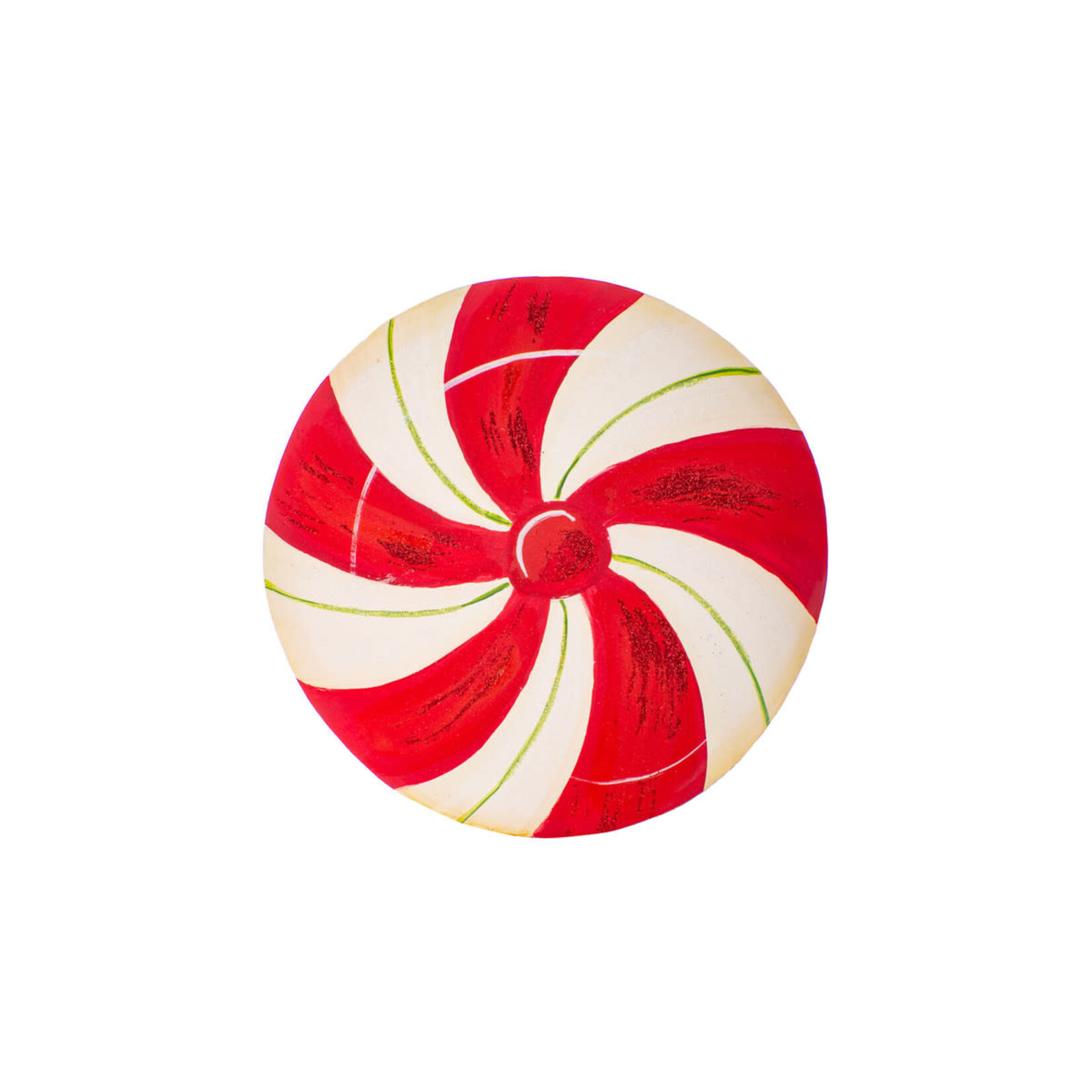 the round top collection peppermint round magnet