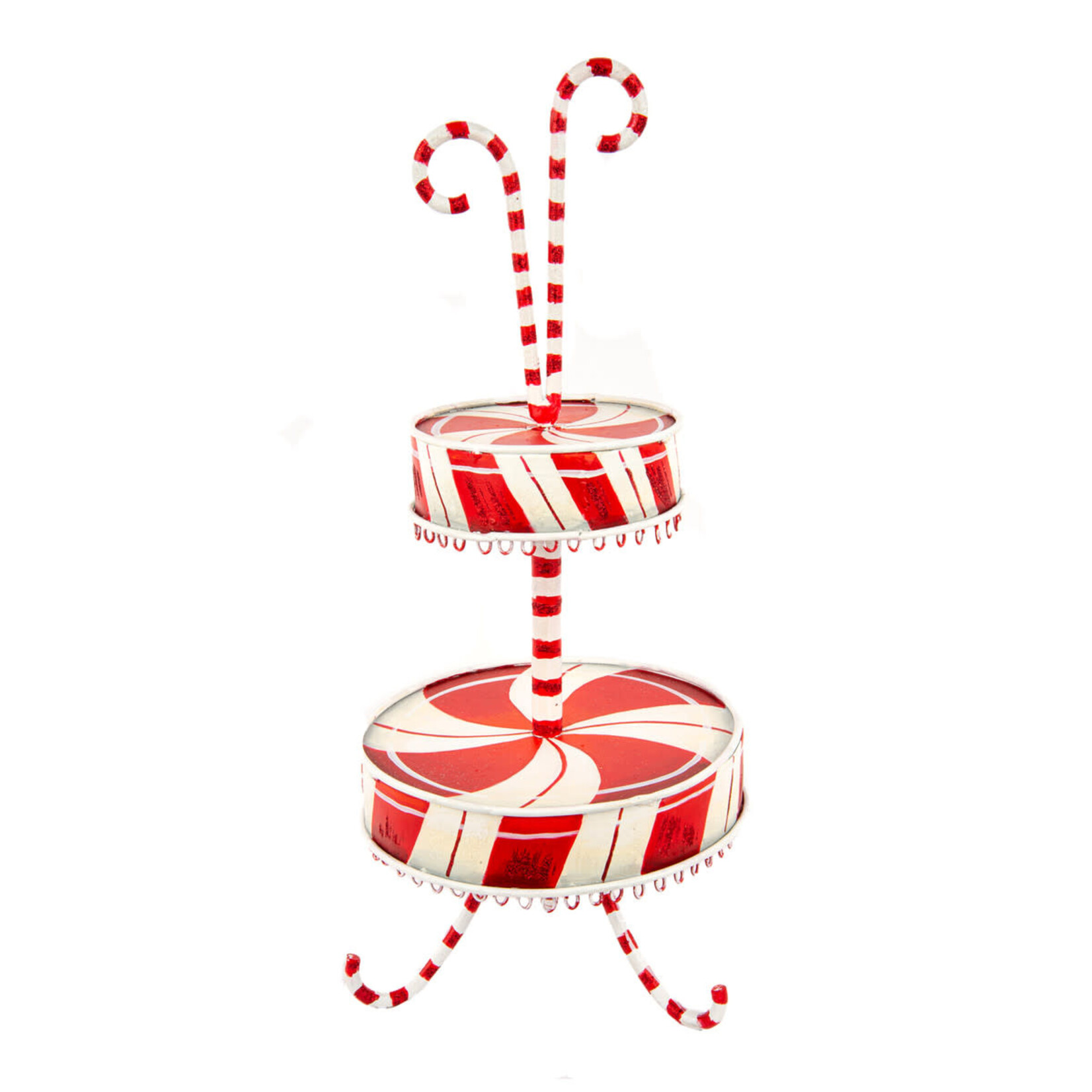 m. lynne designs candy cane two tier riser