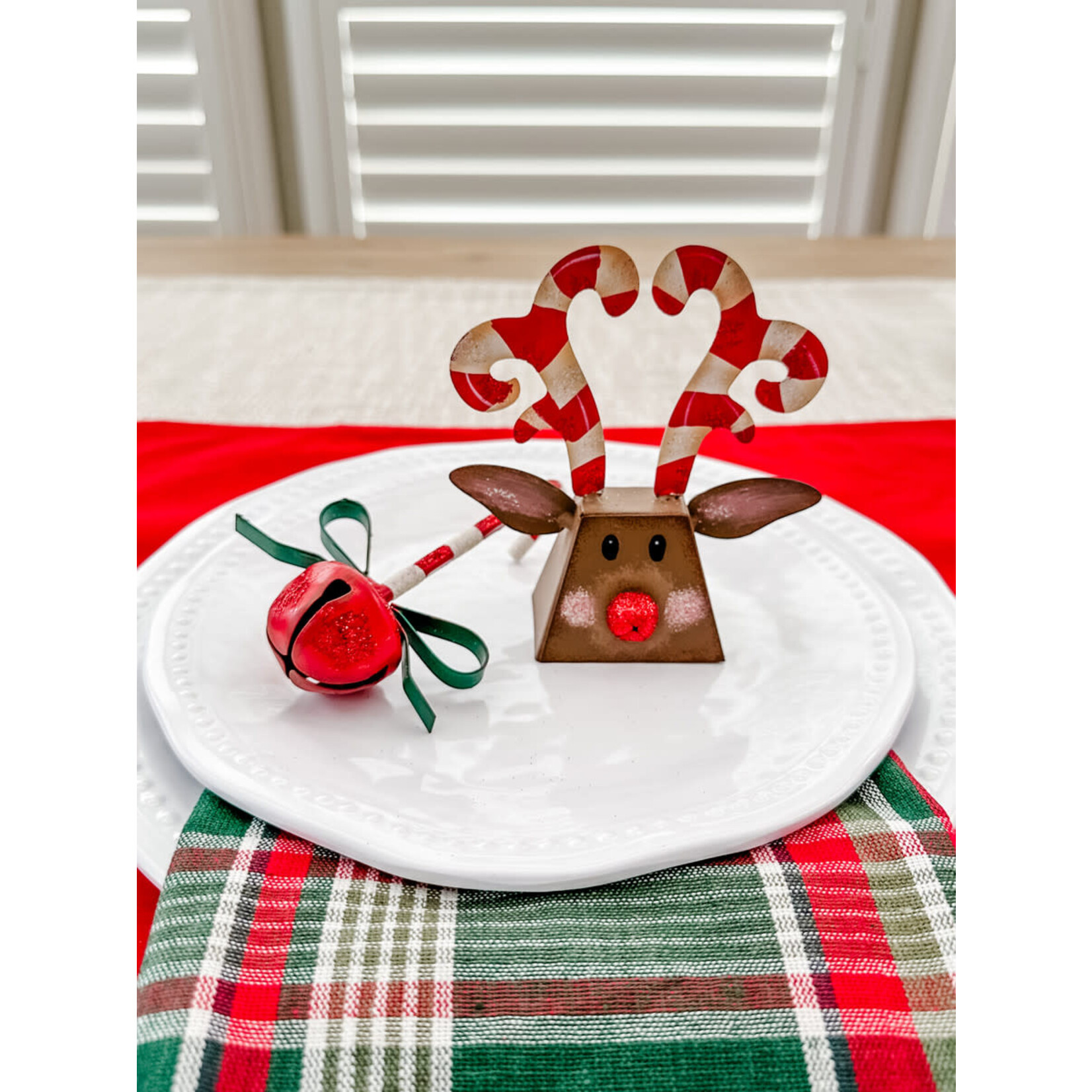 the round top collection reindeer cowbell