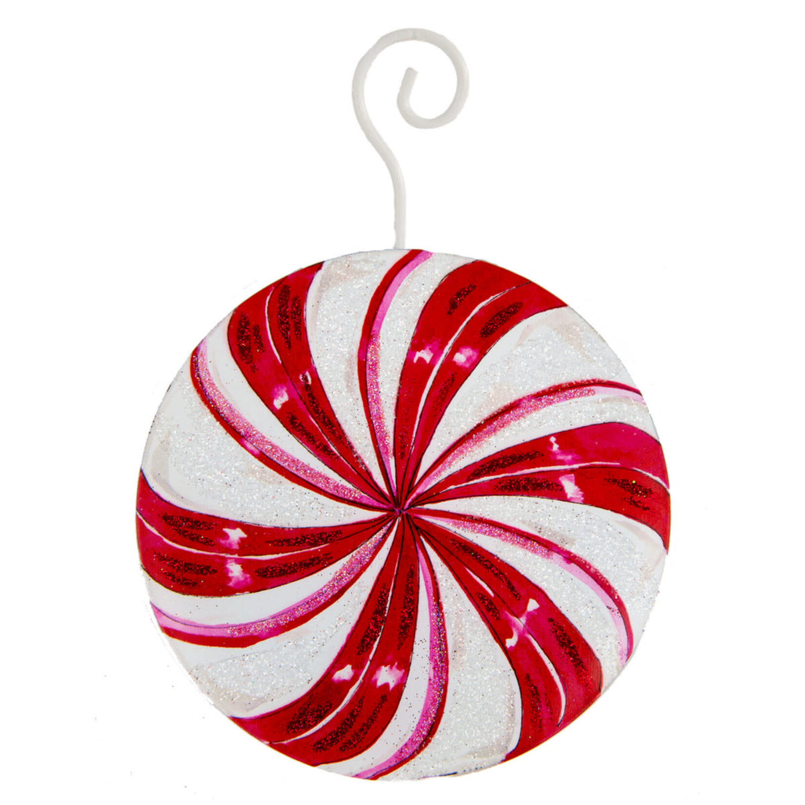 the round top collection beck's peppermint ornament