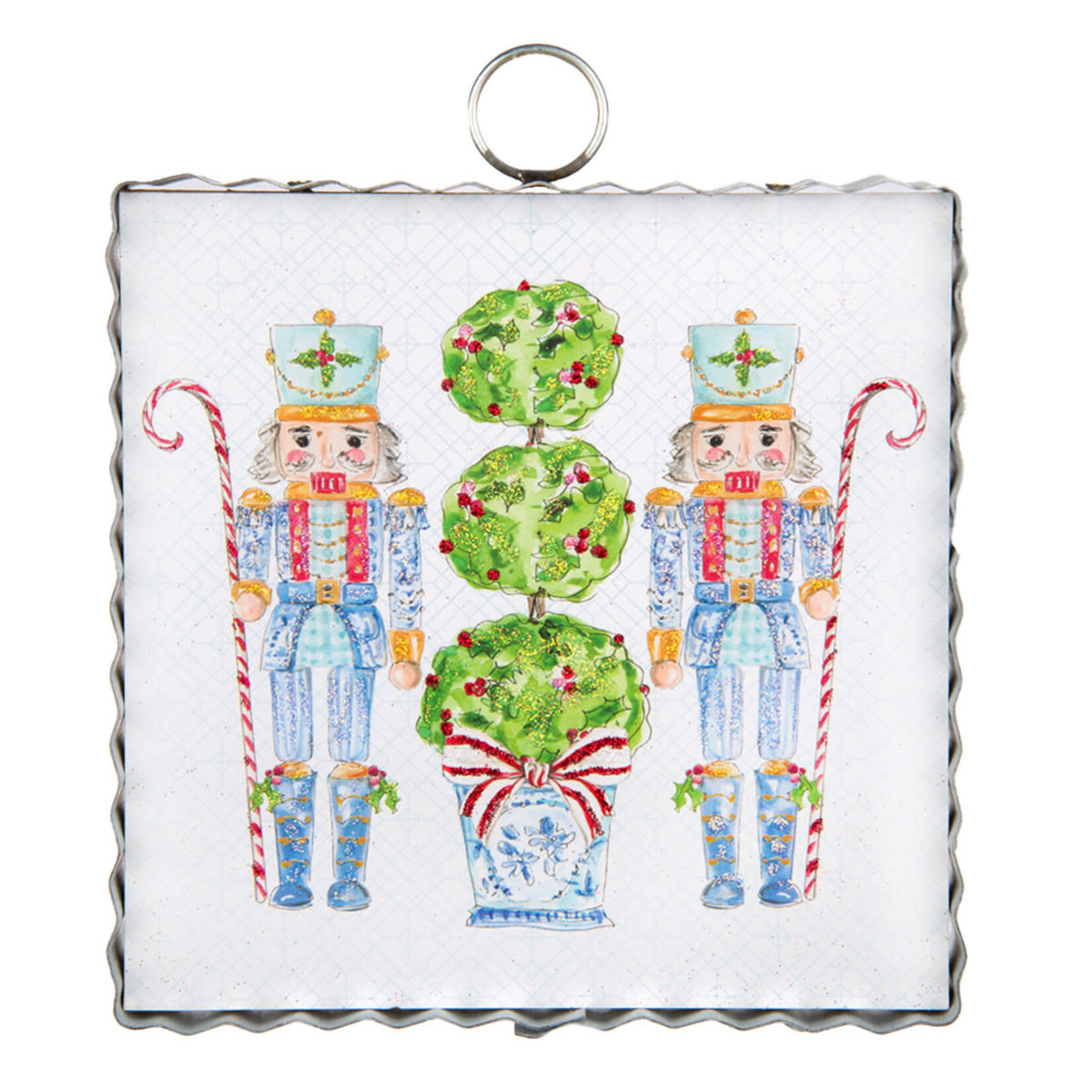 the round top collection beck's blue nutcracker charm