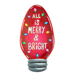 the round top collection merry & bright bulb magnet