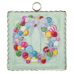 the round top collection colorful wreath charm