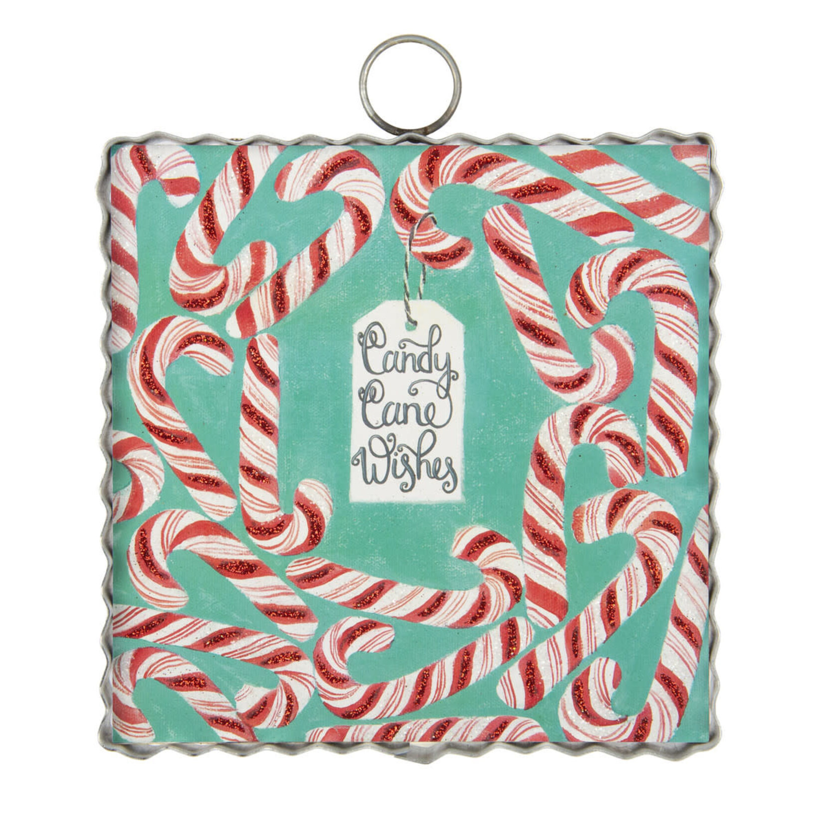 the round top collection candy canes wishes charm