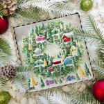 the round top collection vintage house wreath charm