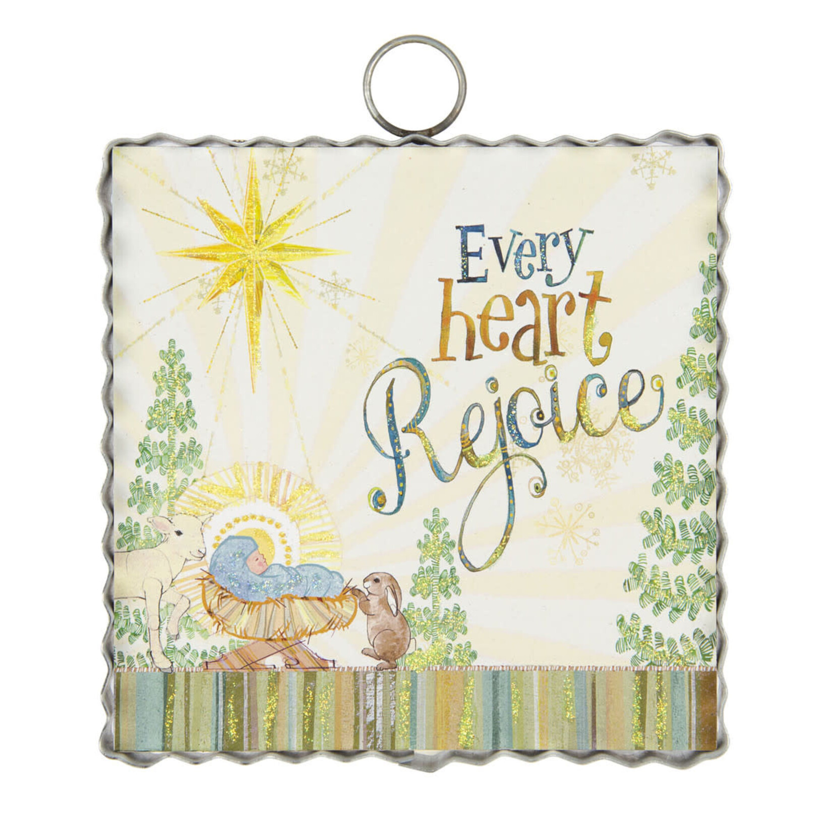 the round top collection rejoice jesus charm