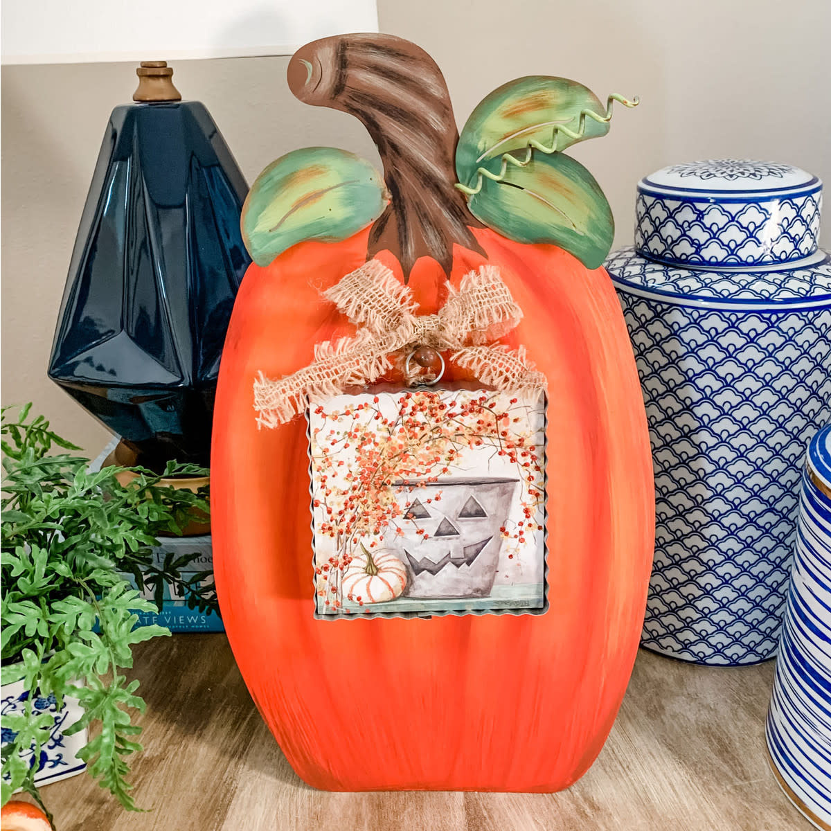 the round top collection pumpkin display